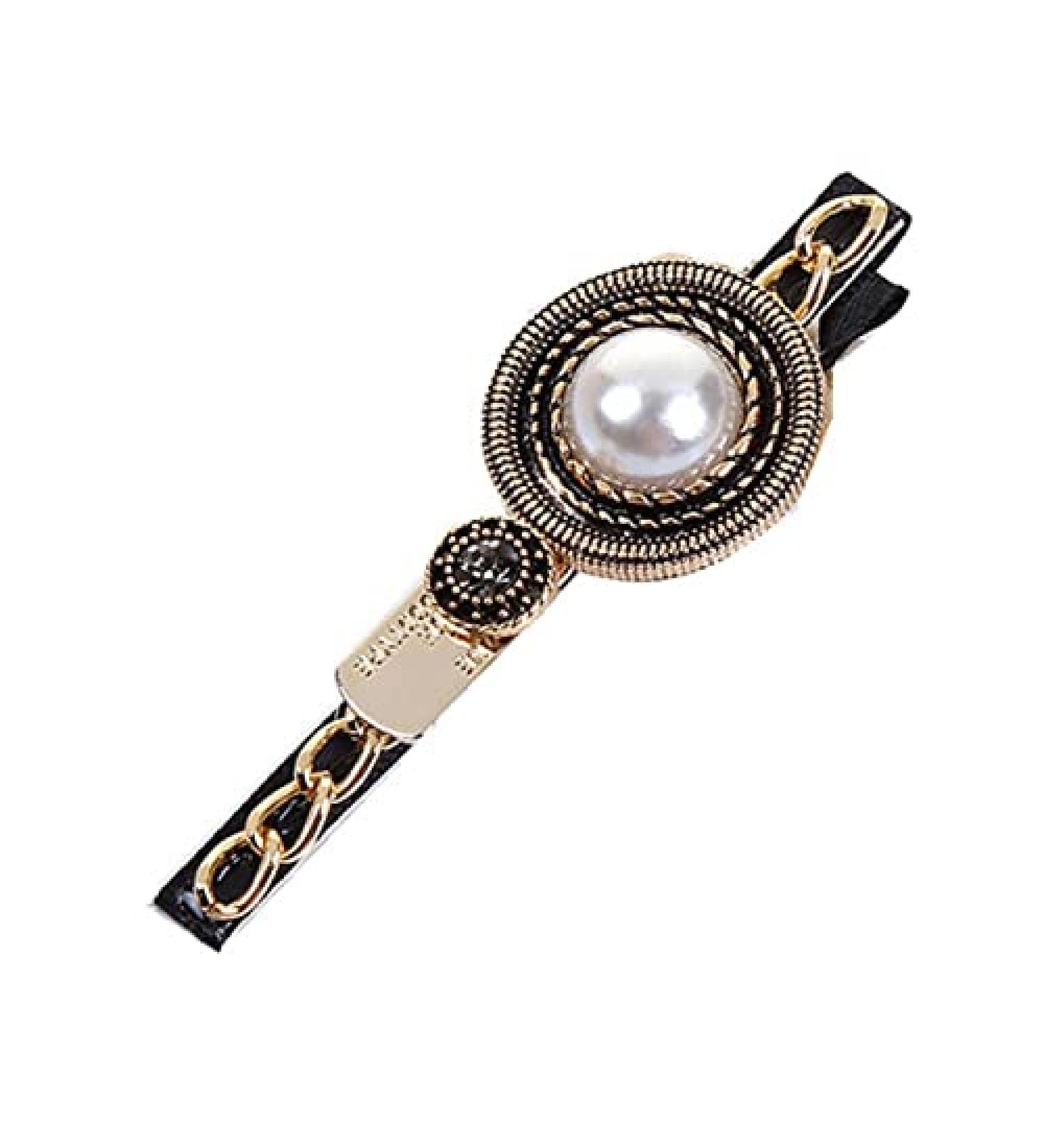 Women Vintage Hair Clip Camellia Girl Bangs Side Clips Accessories Punk (P)
