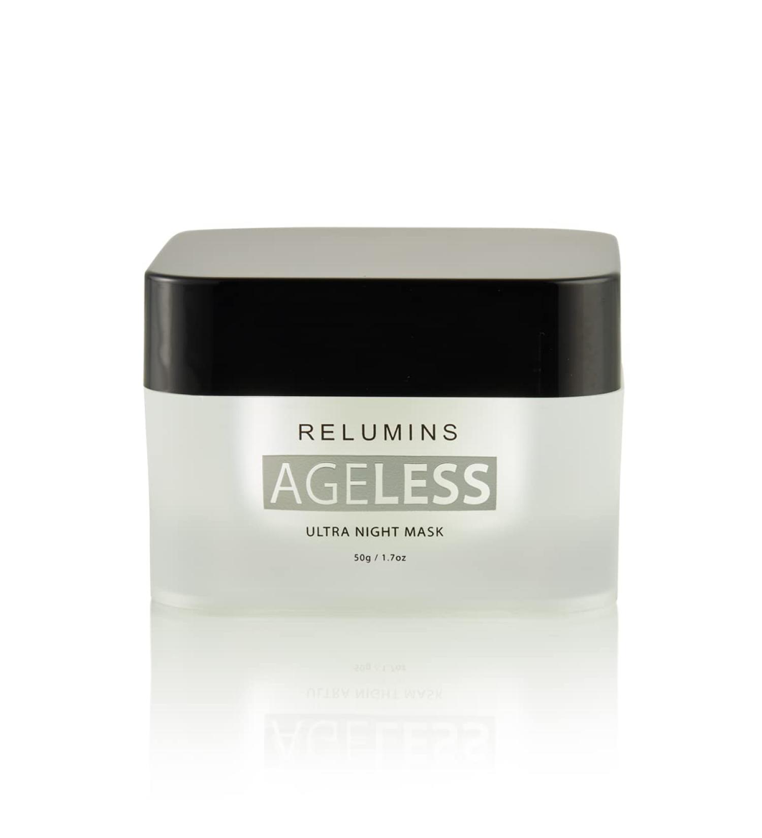 Relumins AGELESS Ultra Night Mask - Hydrating with Skin Elasticity Boost - Reduce Wrinkles & Reverse Aging Overnight - Buy Online on GoSupps.com