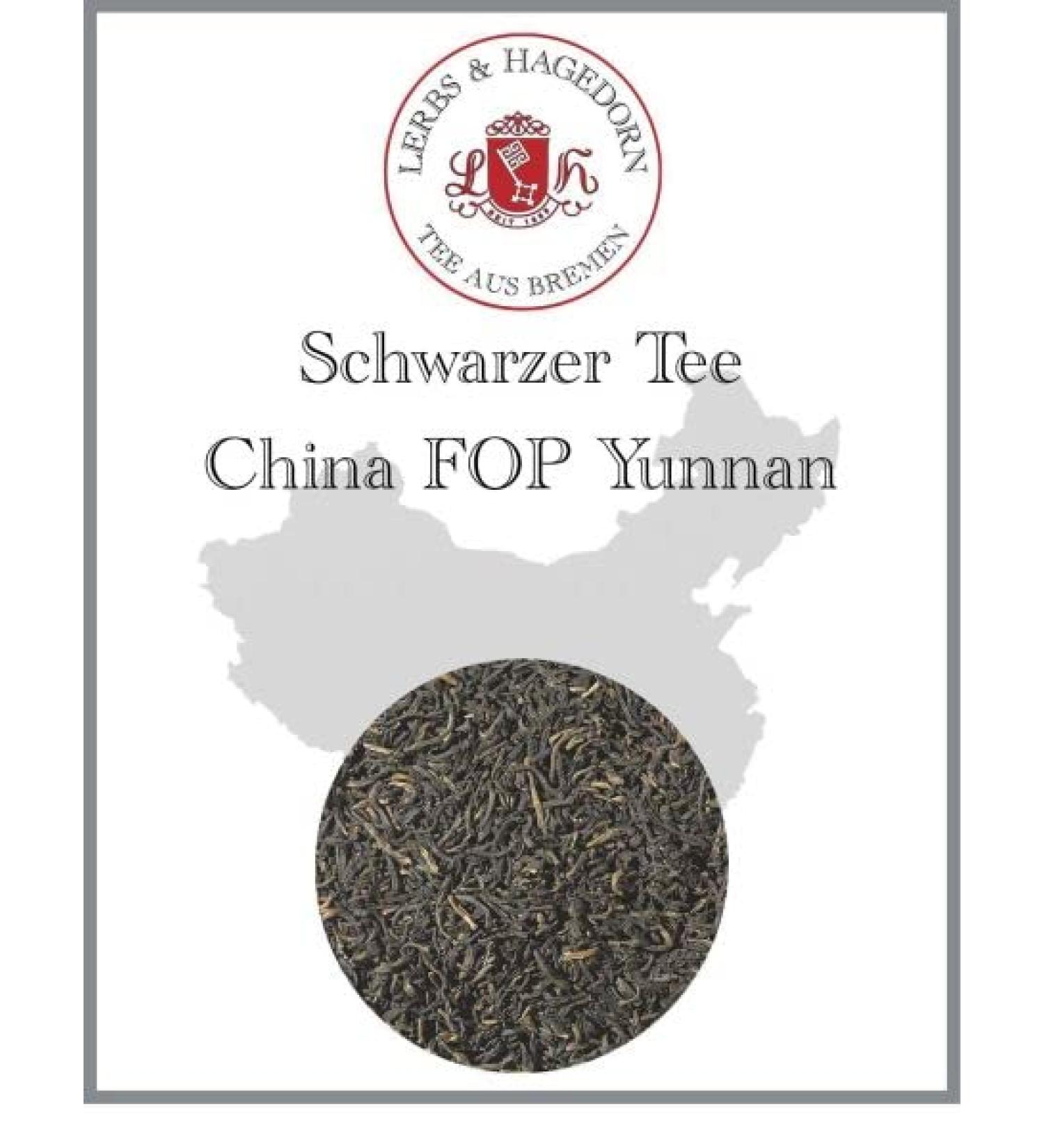  Lerbs & Hagedorn Lerbs & Hagedorn Yunnan FOP China Black Tea | Lightly sweet with an earthy woody aroma 1 kg (approx. 81 liters) Flowery Orange Pekoe - Buy Online on GoSupps.com