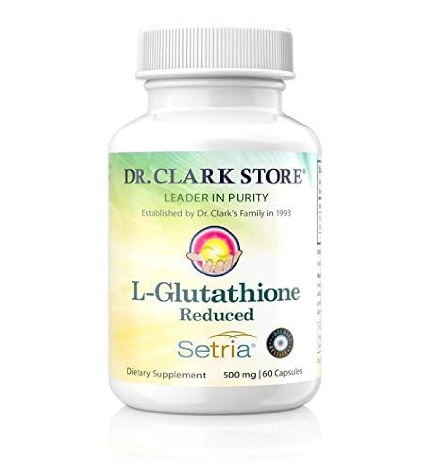 Dr. Clark Glutathione Reduced Antioxidant Supplement 500 MG - 60 Capsules | Premium Immune Support & Detox - Buy Online on GoSupps.com