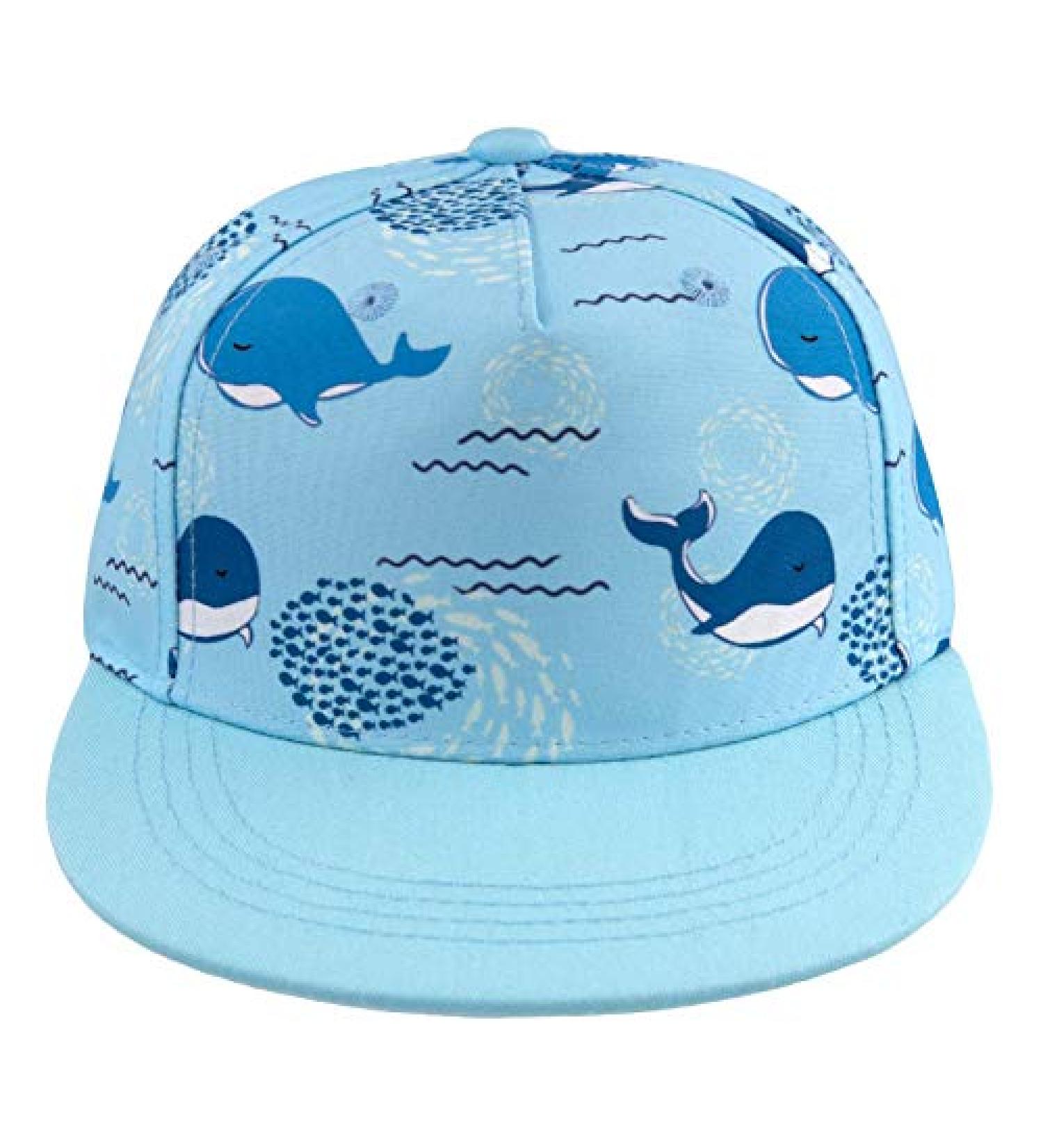 Kids Baseball Cap | Adjustable Toddler Trucker Hat for Summer | Whale Design | Ages 2-4T - Buy Online on GoSupps.com