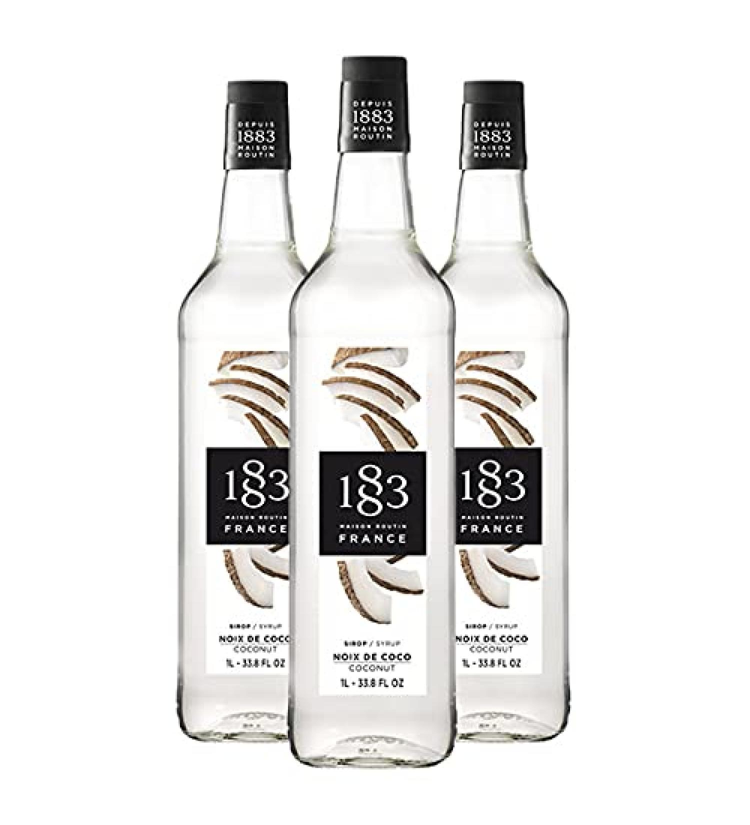 1883 MAISON ROUTIN Maison Routin 1883 Pack of 3 Coconut Syrups 1.0 L