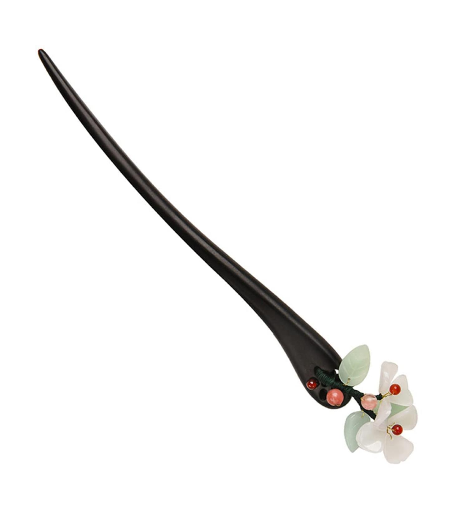 LALAFINA Hanfu Hairpin Flower Hair Chopsticks Flower Headpiece Vintage Hair Accessories Hair Barrettes Decorative Hair Clips Wood Hair Sticks Hair Pin Miss Japan Tassel Ebony - Buy Online on GoSupps.com