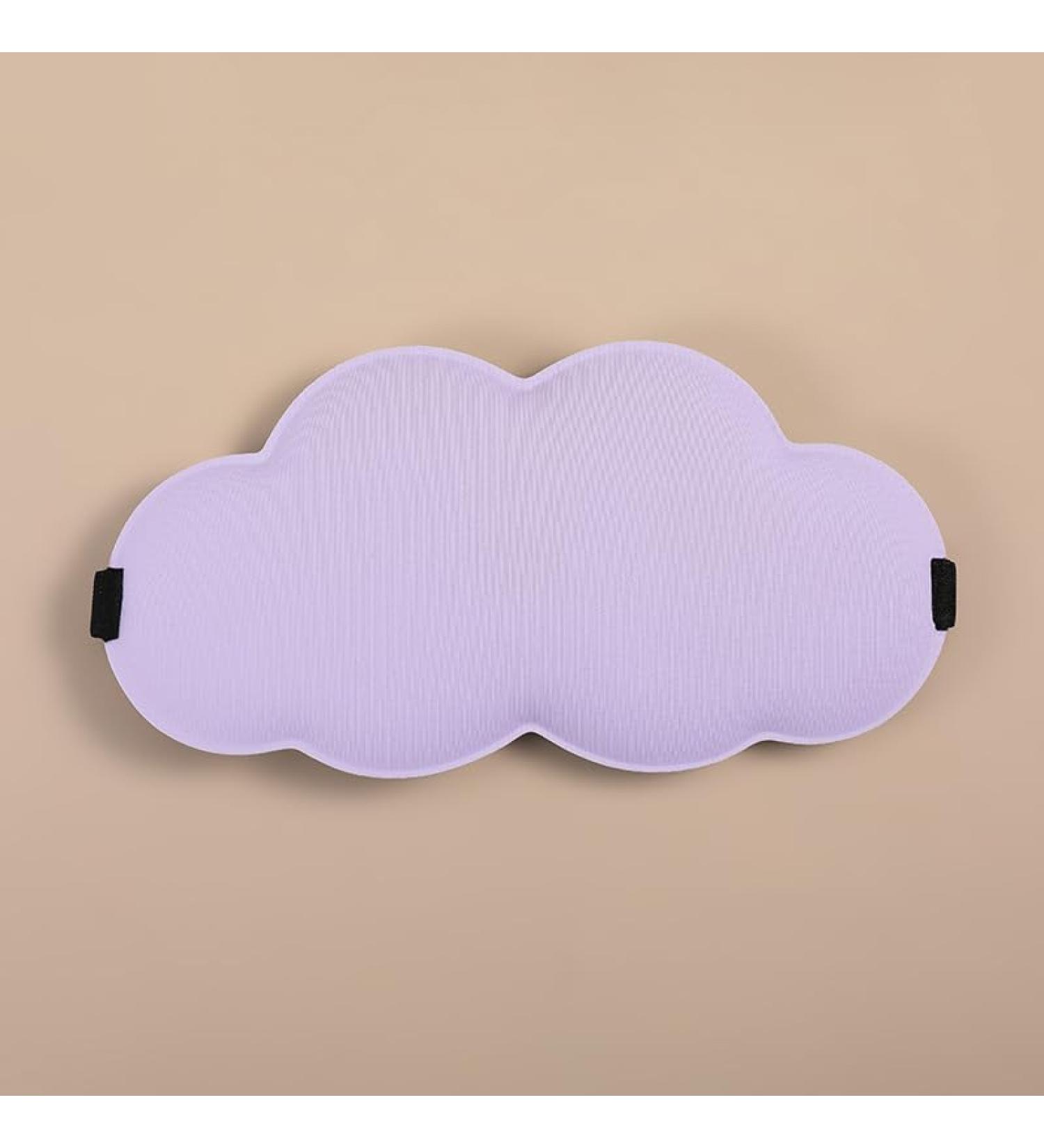 Cloud Eye Mask Traceless Warm Cool Double Sided Breathable Eye Mask (Purple)