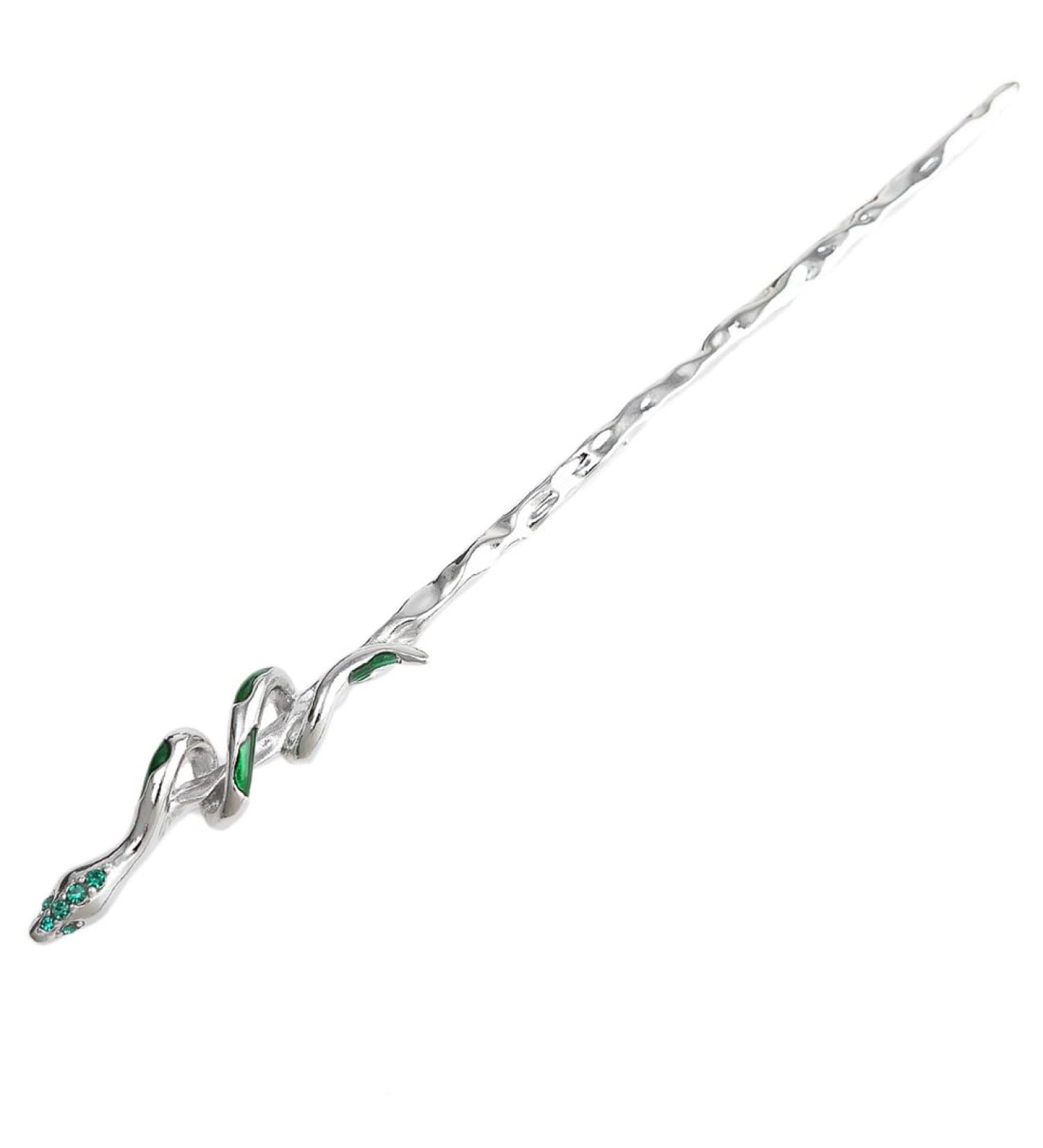 Prosy Green Spirit Snake Hair Clips Vintage Hairpiece Clips Rhinestone Decorative Hair Accessories for Women and Girls (Silver) - Buy Online on GoSupps.com