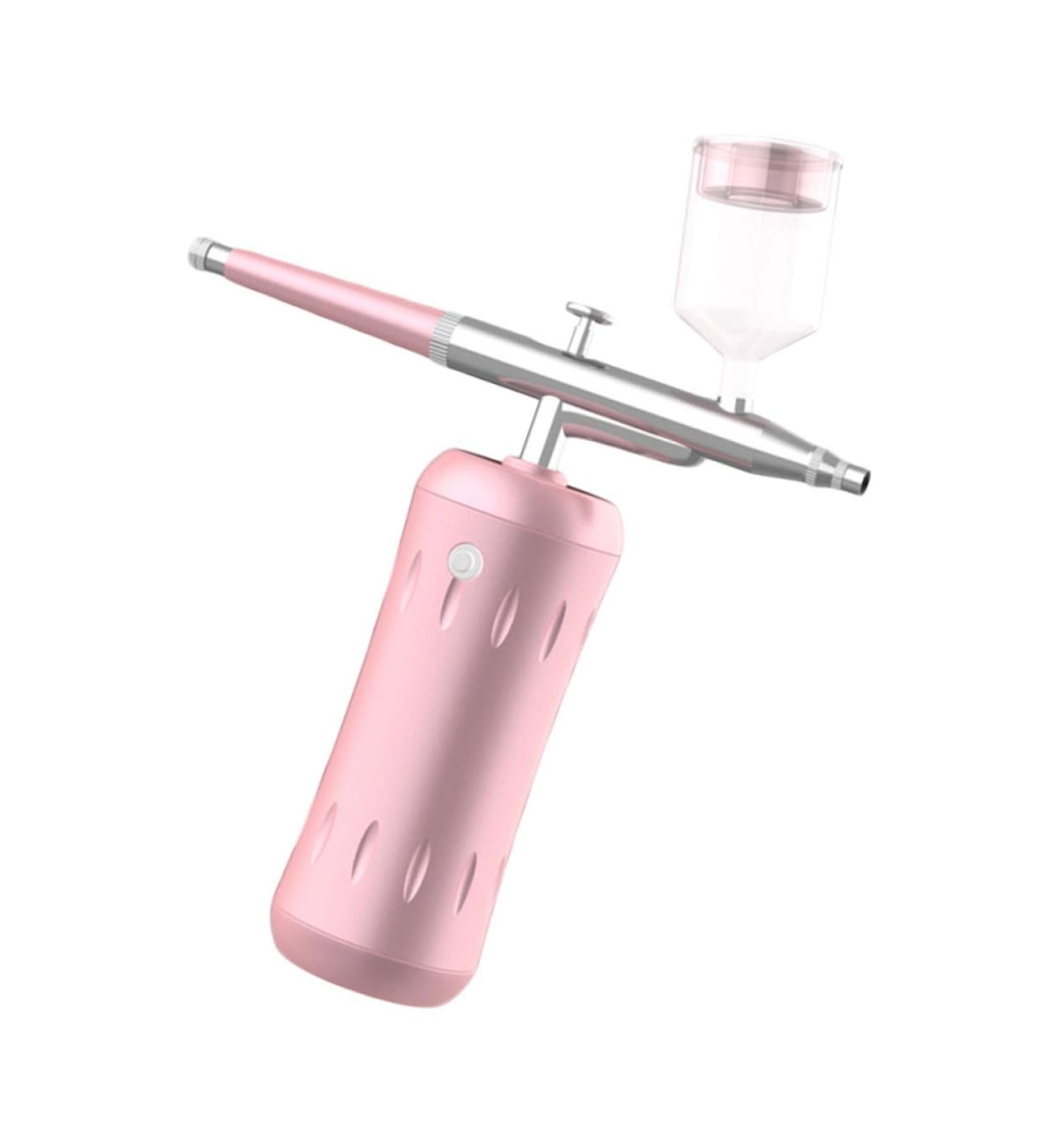 minkissy Oxygen Injector Water Replenishment Instrument Portable Facial Face Air Brush Mist Spray Nano Face Moisturizer High Pressure Pink Steamer Stainless Steel - Buy Online on GoSupps.com