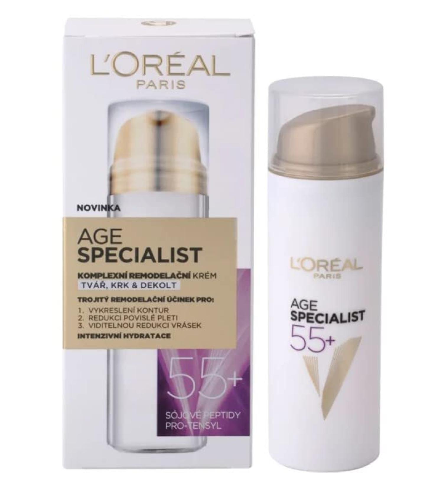 L'Or al 55+ Complex Cream Care Sculptor for Face Neck & D collet - 50 ml | International Shipping Available - Buy Online on GoSupps.com