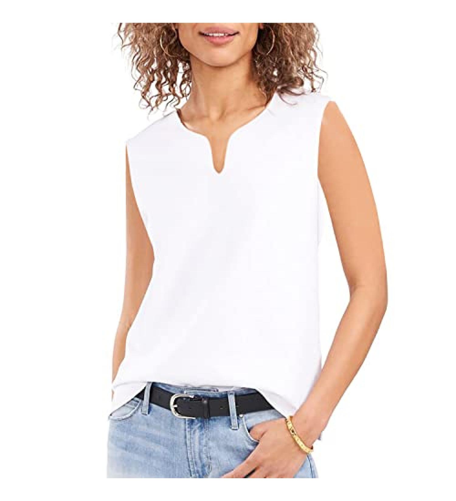 Women's UPF 50+ V-Neck Tennis Polo Shirt - White, X-Large - Buy Online on GoSupps.com