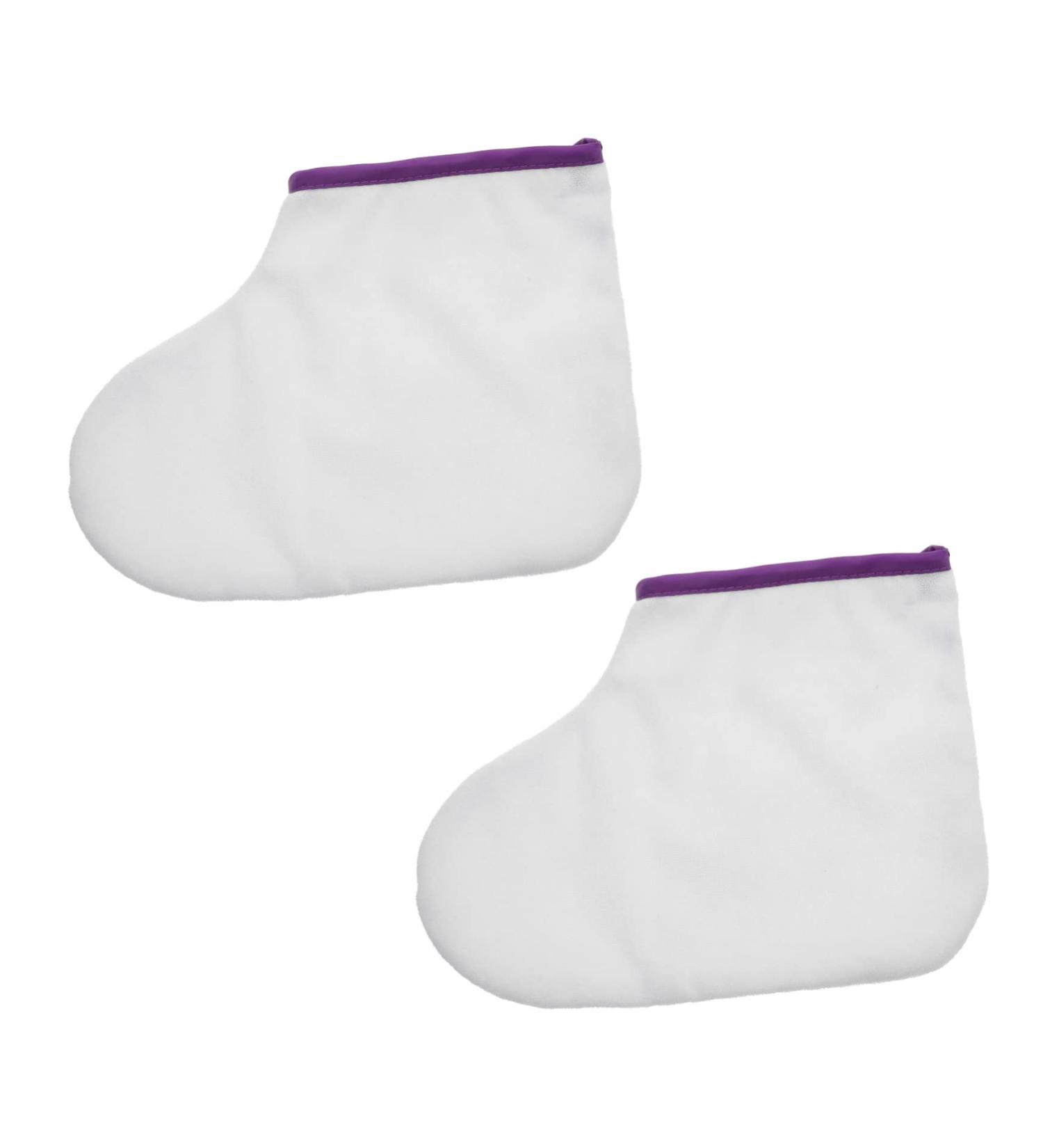 Beavorty 1pair Waxed Feet Paraffin Booties Foot Spa Liners Moisturizing Socks Paraffin Wax Cover Beauty Wax Foot Wrapping Cover Paraffin Wax Hand Cover White Fluff - Buy Online on GoSupps.com