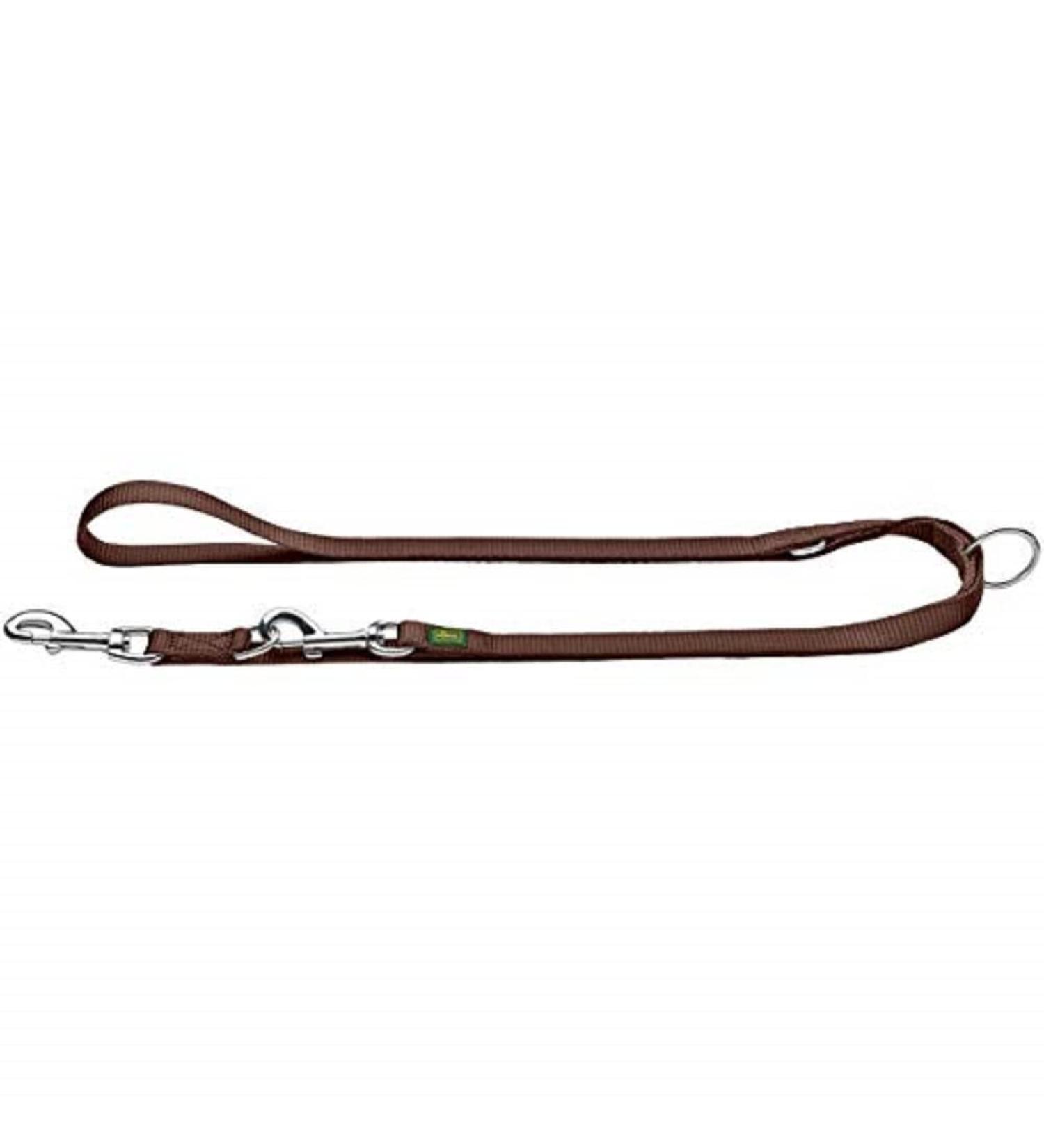 Hunter 64958 Extra Long adjustable guide leash for dogs nylon extra long hard -wearing easy to care for 2 x 300 cm brown brown 20/300 cm
