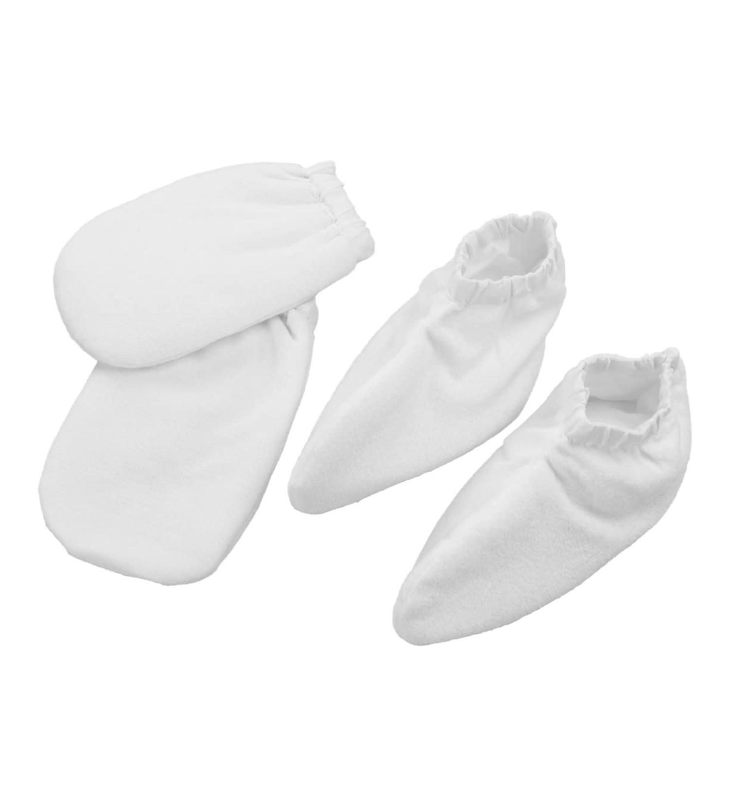 Healeved 2 Paires Mitaines En ponge Pour Soin Des Mains Housse Isolante Pour Bain De Paraffine Usage Spa Et Blanc - Buy Online on GoSupps.com