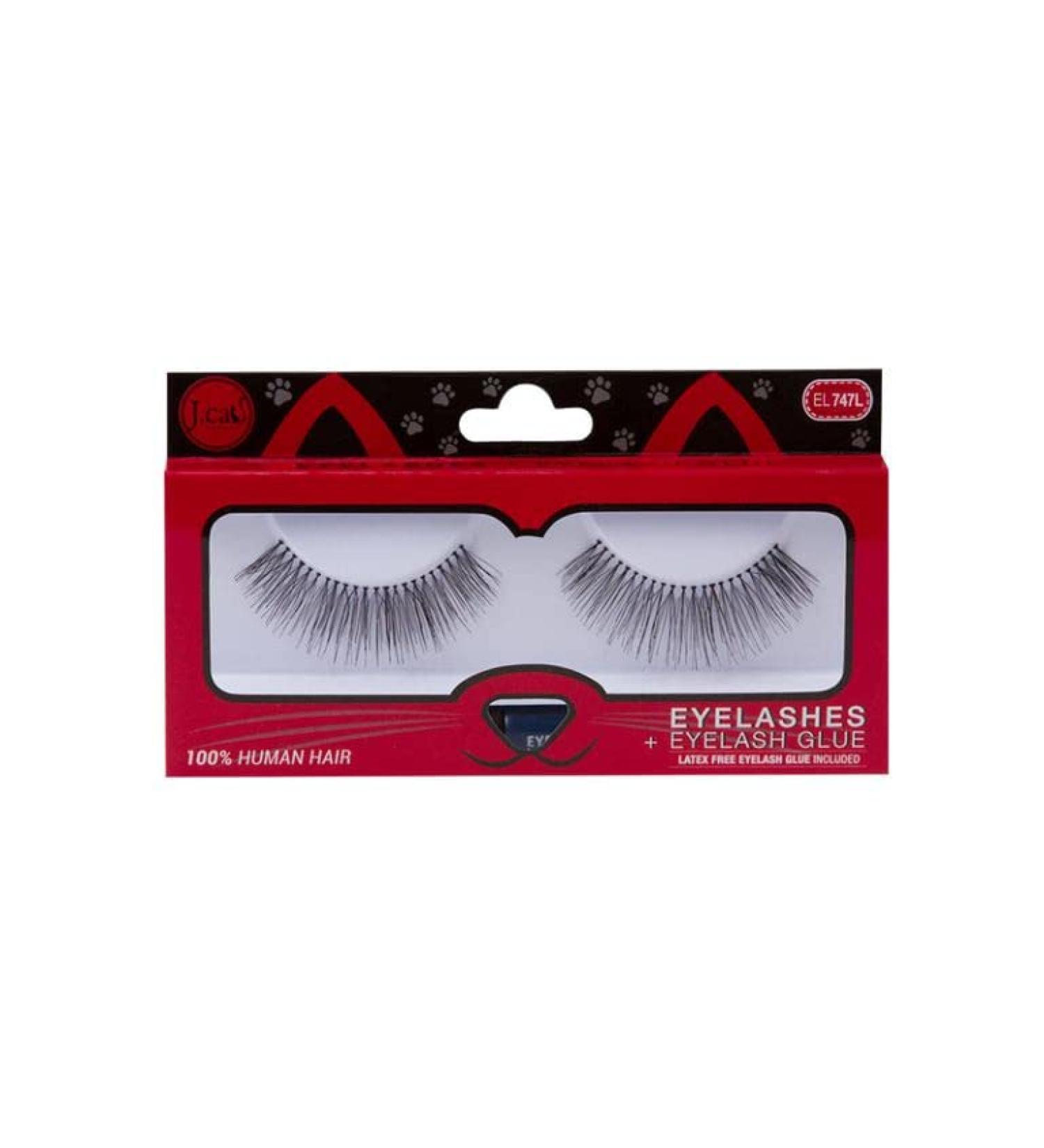 J Cat Beauty Eyelashes + Eyelash Glue - EL747L