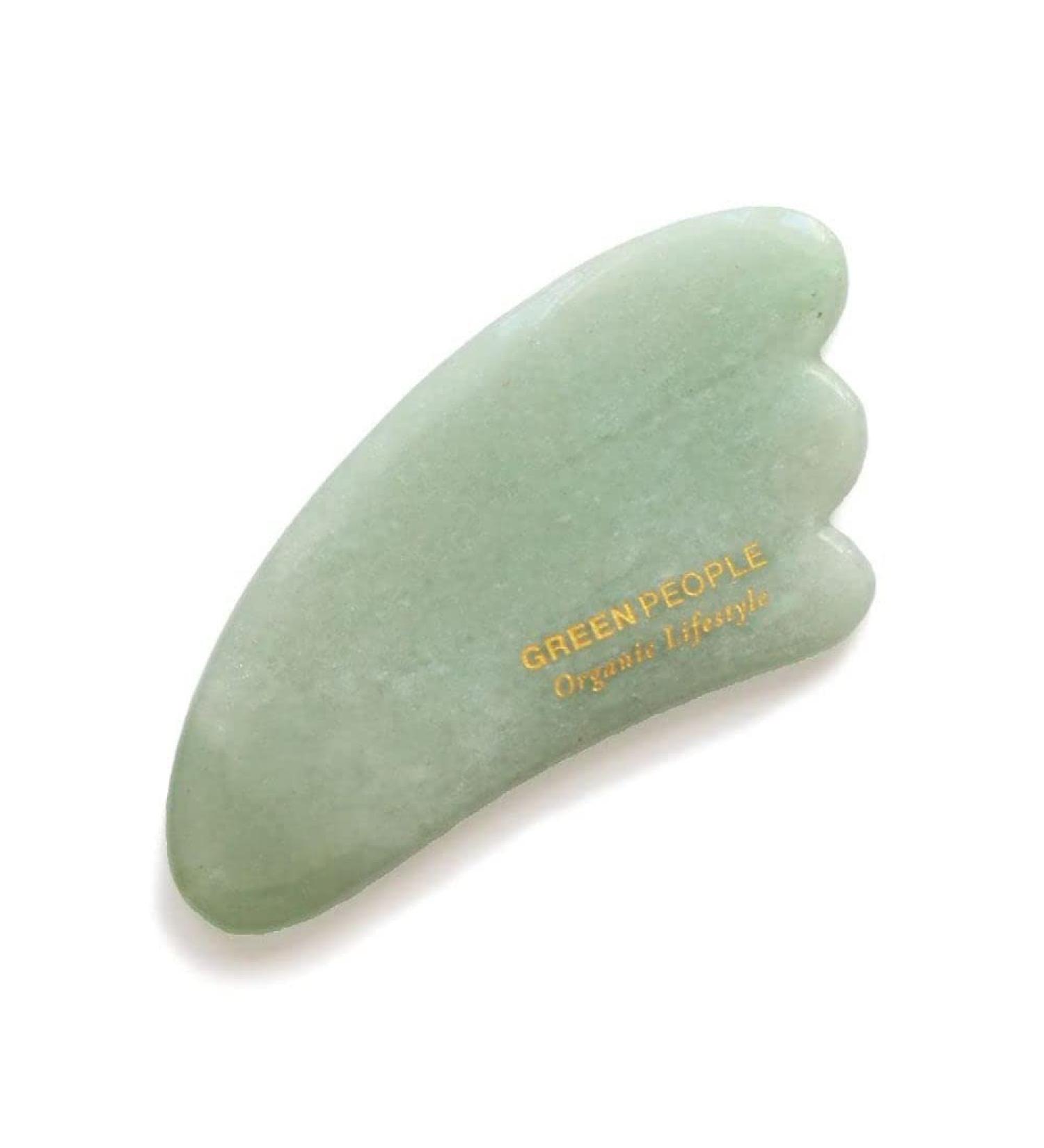 Green People Gua Sha Massage Tool | Facial Tool for Tension Relief & Puffiness | International Shipping - Buy Online on GoSupps.com