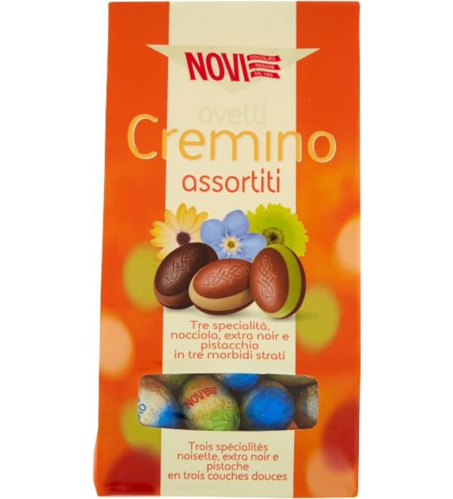  Italian Gourmet E.R. Set of 6 NOVI CREMINO ASSORTED Chocolate Eggs 160g + Italian Gourmet Pulp 400g - Buy Online on GoSupps.com