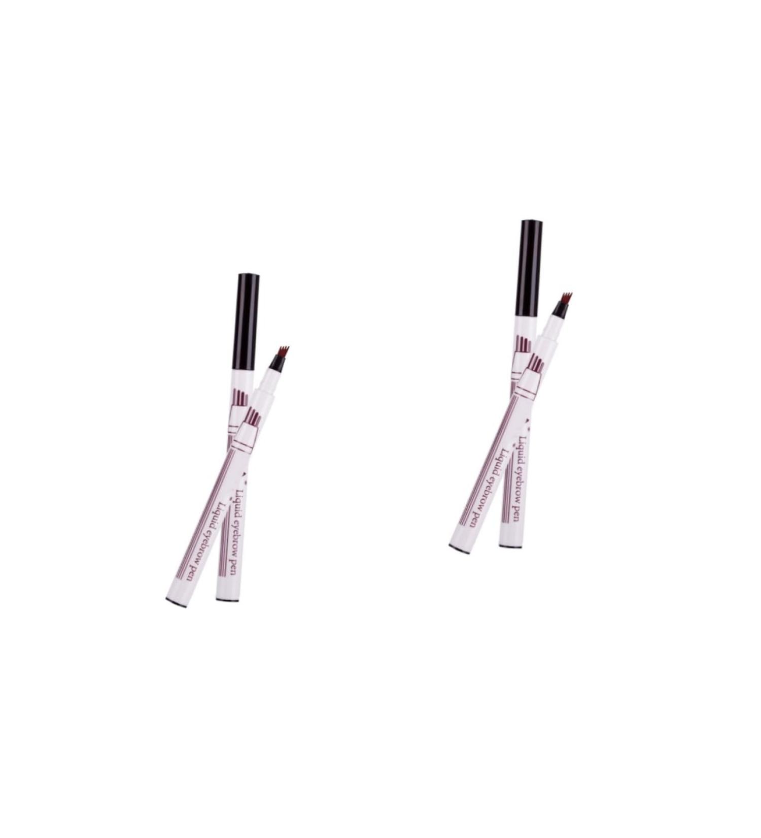 FOMIYES 2pcs Sweat-proof Durable Eyebrow Waterproof Liquid Dark Natural Pronged # Four Grey Pencil 1 count (Pack of 1) As Shownx2pcs - Buy Online on GoSupps.com