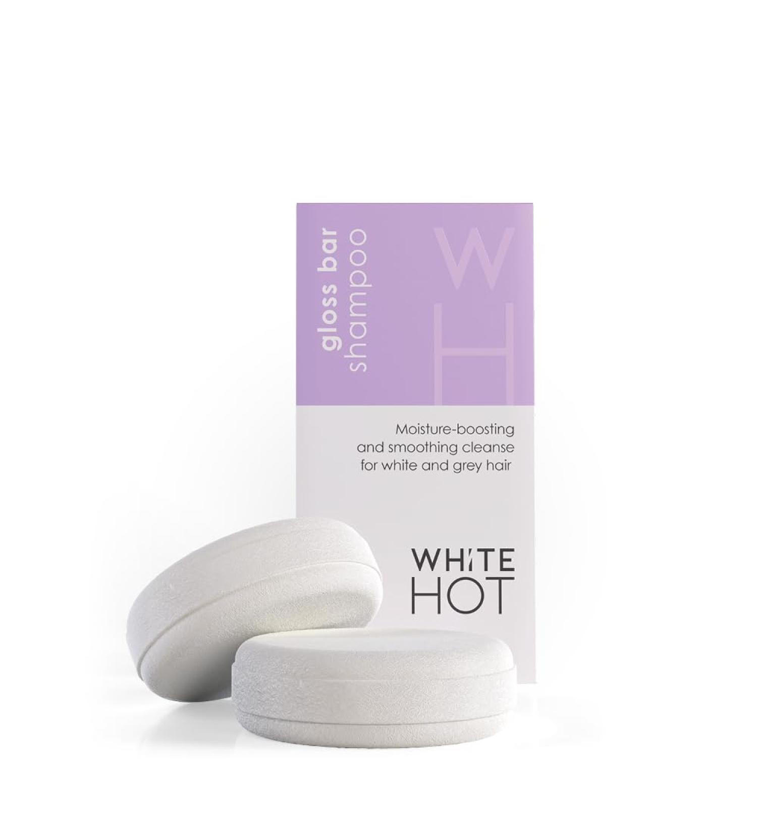 Buy White Hot Gloss Solid Shampoo Bar - 2x60g for Bright Shine & Silky Soft Hair | International Shipping Available - Buy Online on GoSupps.com