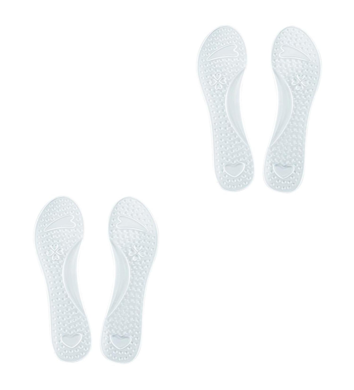 FRCOLOR 2 Pairs Silicone Insoles - Non-Slip Foot Arch Support & Massager Cushions | Comfort & Foot Care Tool - Buy Online on GoSupps.com