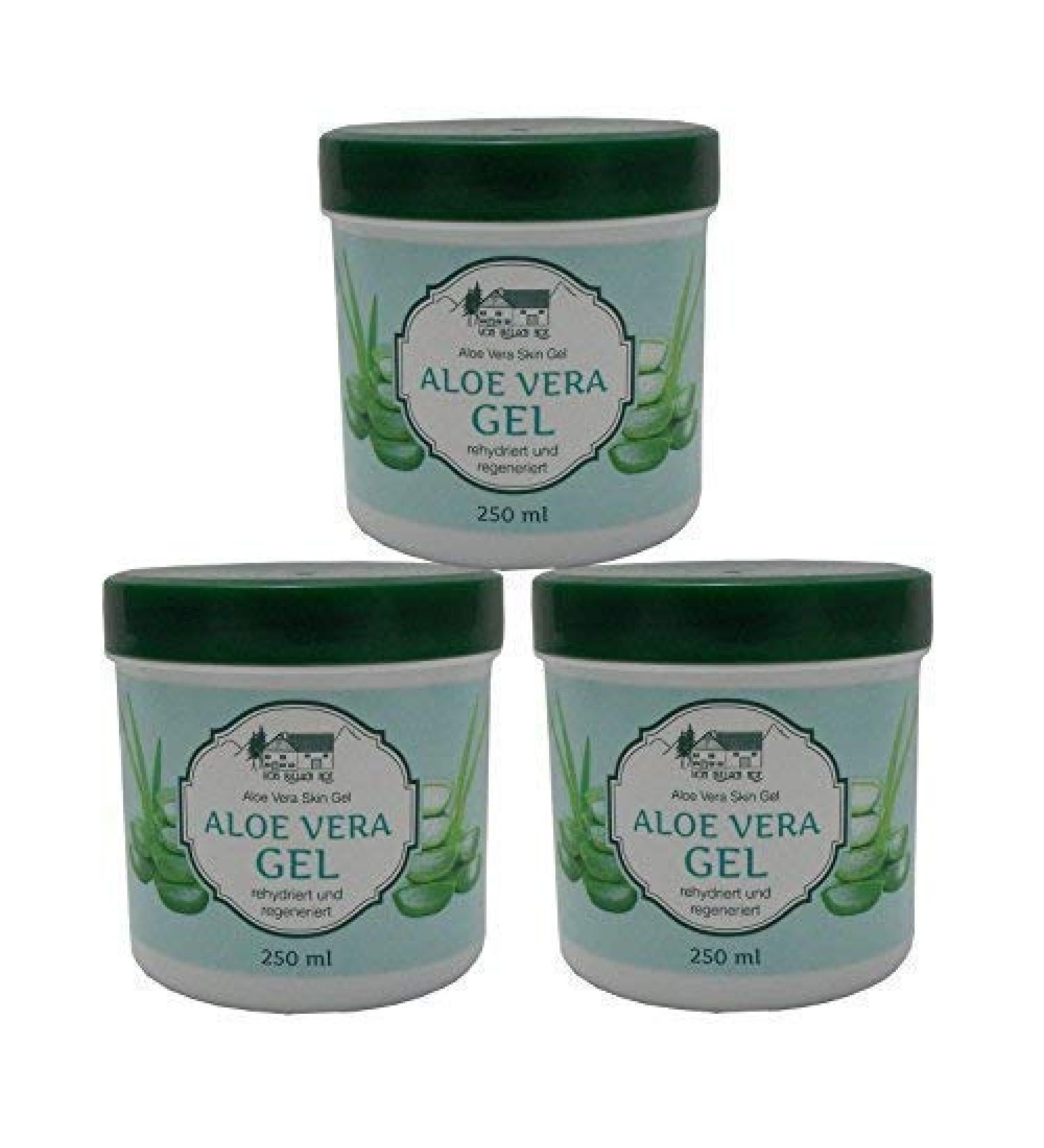Buy 6 x 250ml Aloe Vera Gel - Pullach Hof Eco-Friendly Skin Gel for Hydration & Nourishment - International Shipping Available - Buy Online on GoSupps.com