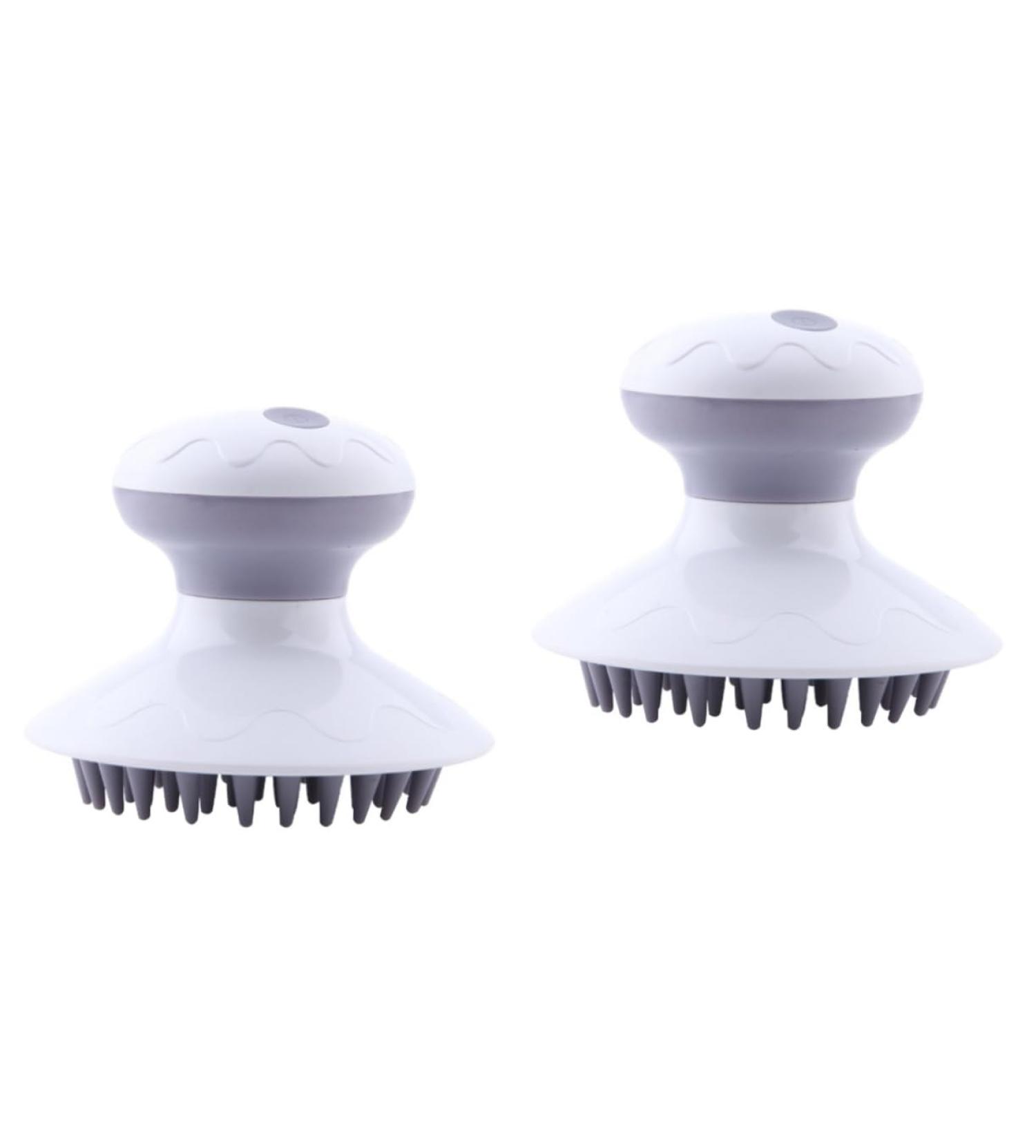 FOMIYES Electric Shampoo Brush - 2 Pack Silicone Scalp Massager for Hair Washing & Relaxation - Buy Online on GoSupps.com