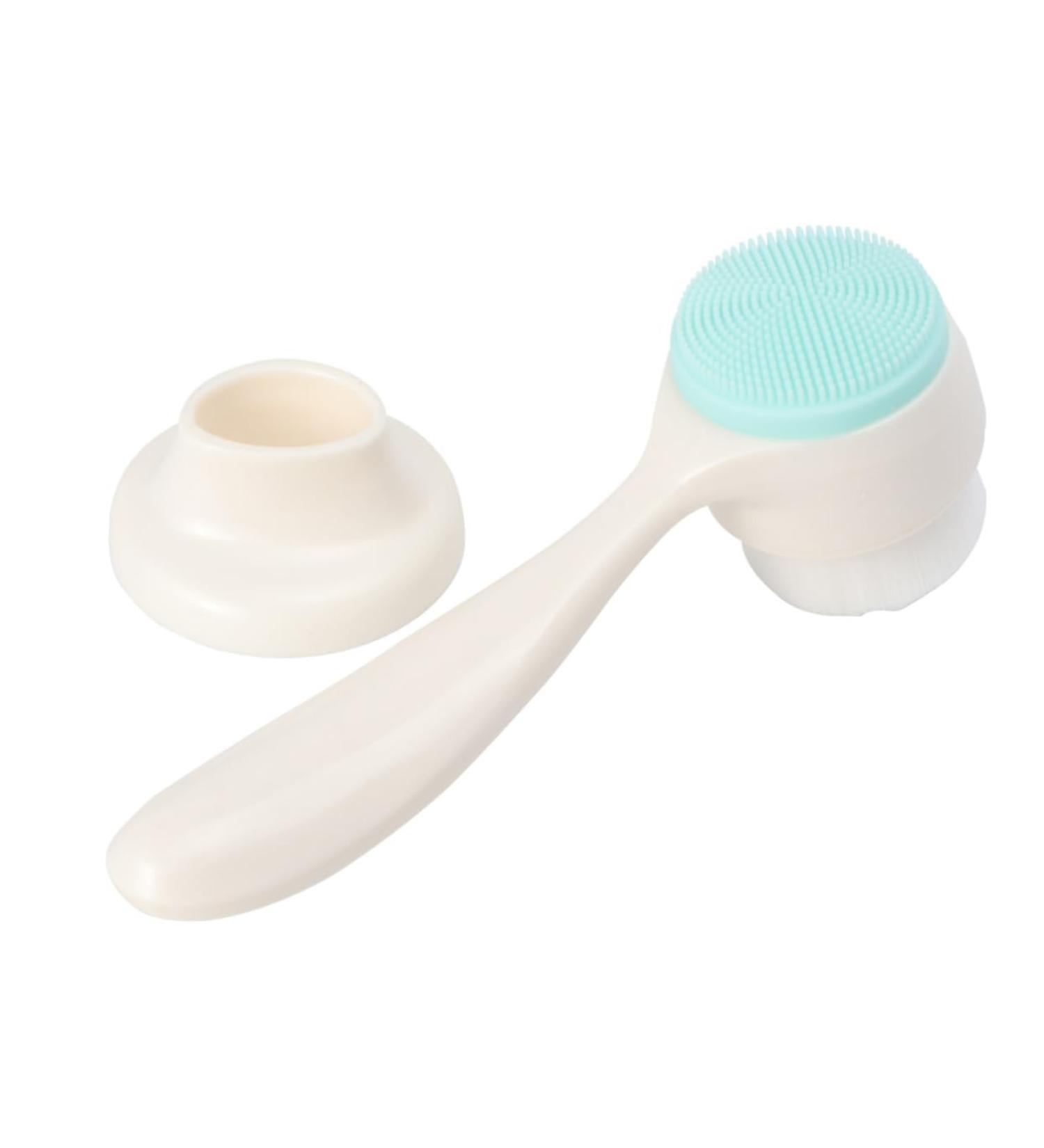 POPETPOP 1pc Face Brush Blackhead Removing Brush Face Soap Brush Face Skin Care Exfoliator Manual Face Hand Held Face Manual Facial Brush Silicone Brush Abs Double Sided White - Buy Online on GoSupps.com