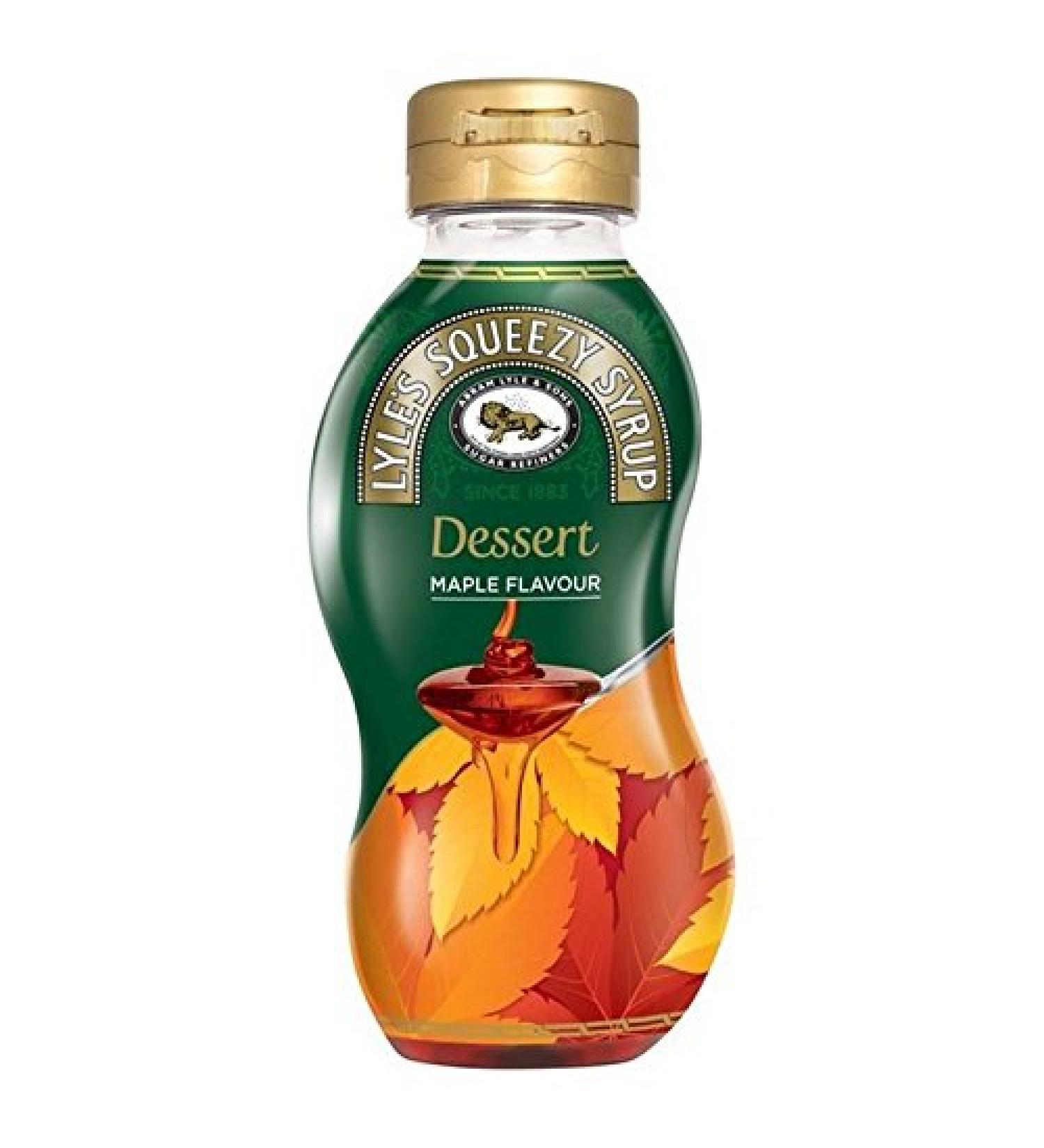 Lyle's Pancakes Maple Flavour Golden Syrup Squeezy 325g