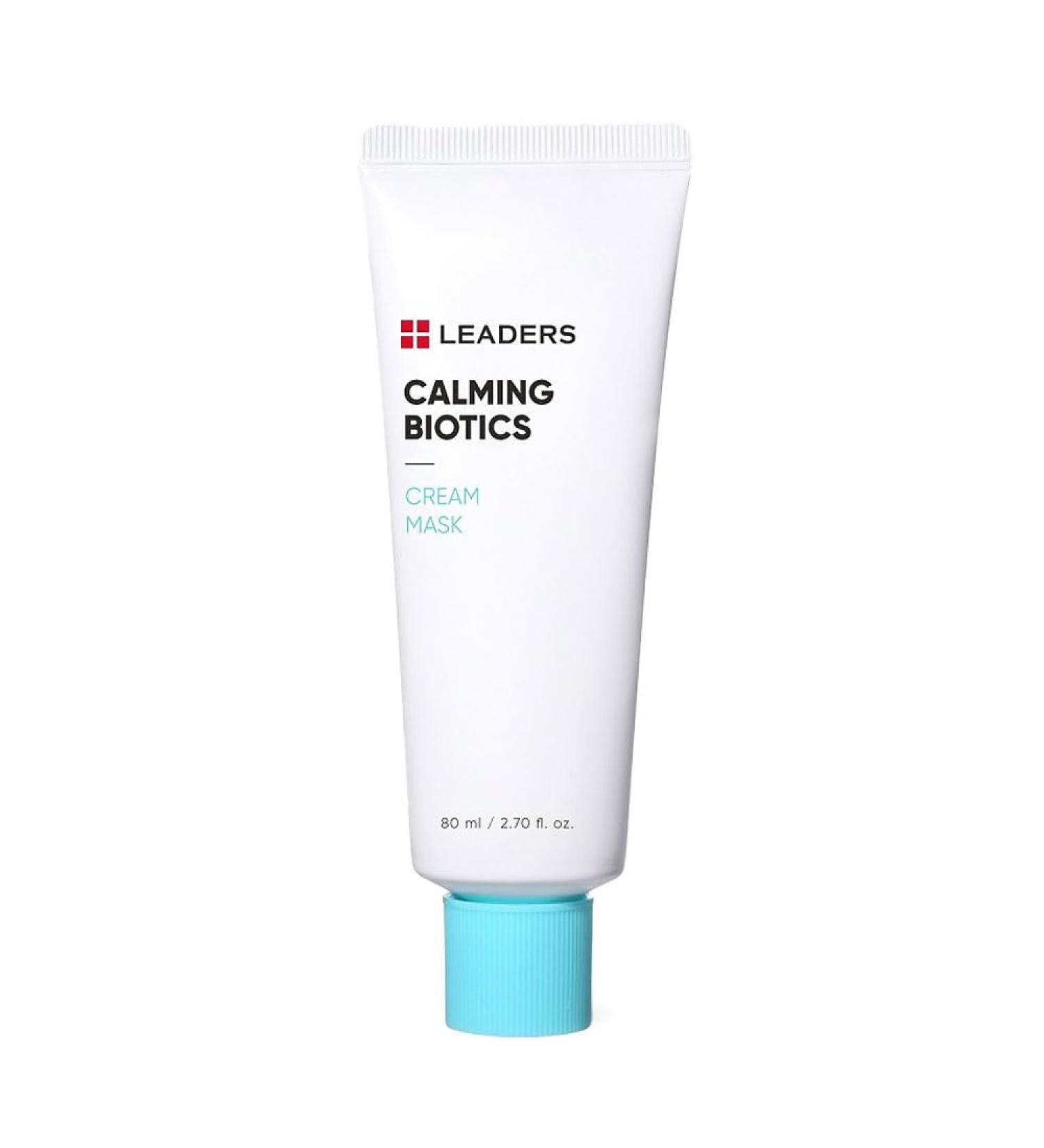 LEADERS Cosmetics Calming Biotics Cream Mask - 80ml 2.70 Fl Oz Gel Type Revitalize Strengthen Skin Barrier Hydrating for Sensitive Skin 2.7 Fl Oz (Pack of 1) - Buy Online on GoSupps.com