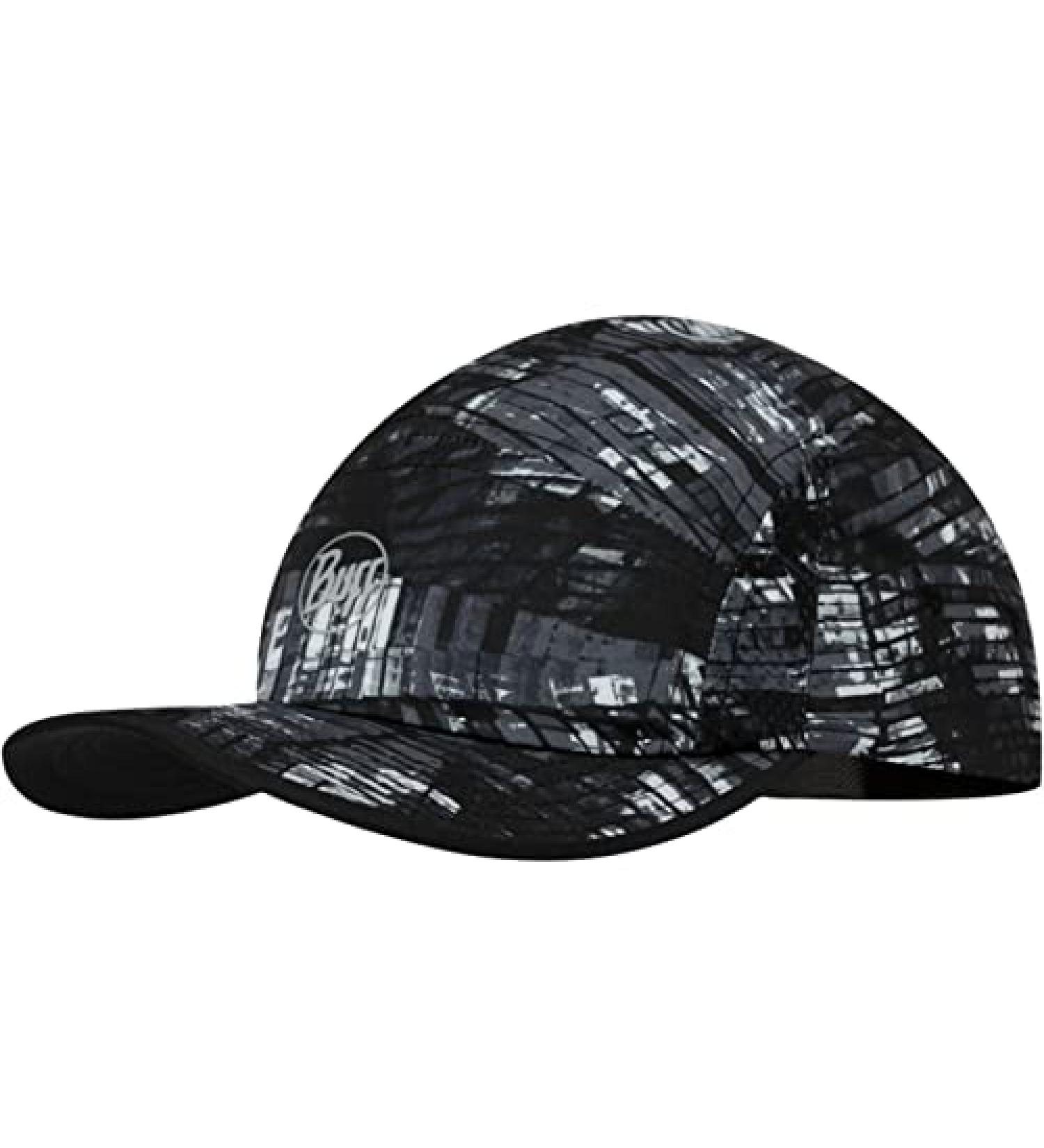 Buff Unisex 5 Panel Go Run Adjustable Cap Hat - Black Large-X-Large 0