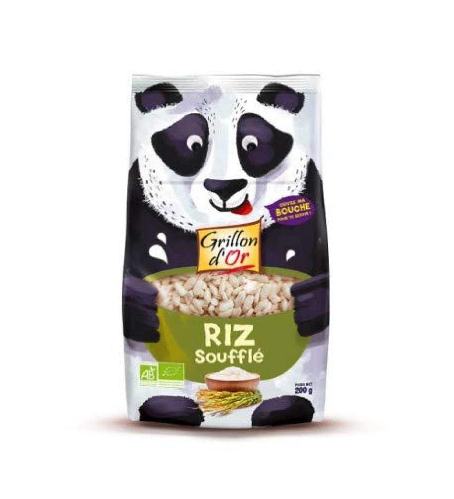 GRILLON D'OR Puffed whole rice without added sugars 200G Organic -