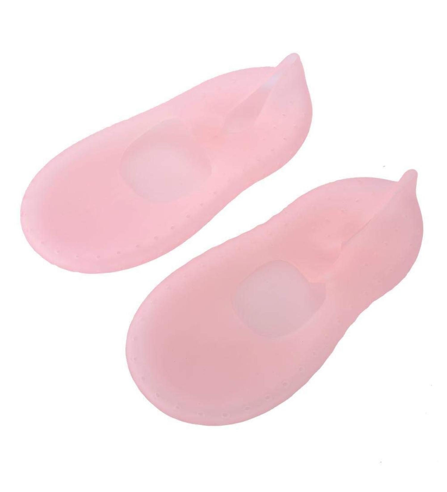 Buy Aluminum Silicone Spa Socks - Moisturizing & Peeling Foot Care for Soft Smooth Feet - Unisex Pink - Buy Online on GoSupps.com