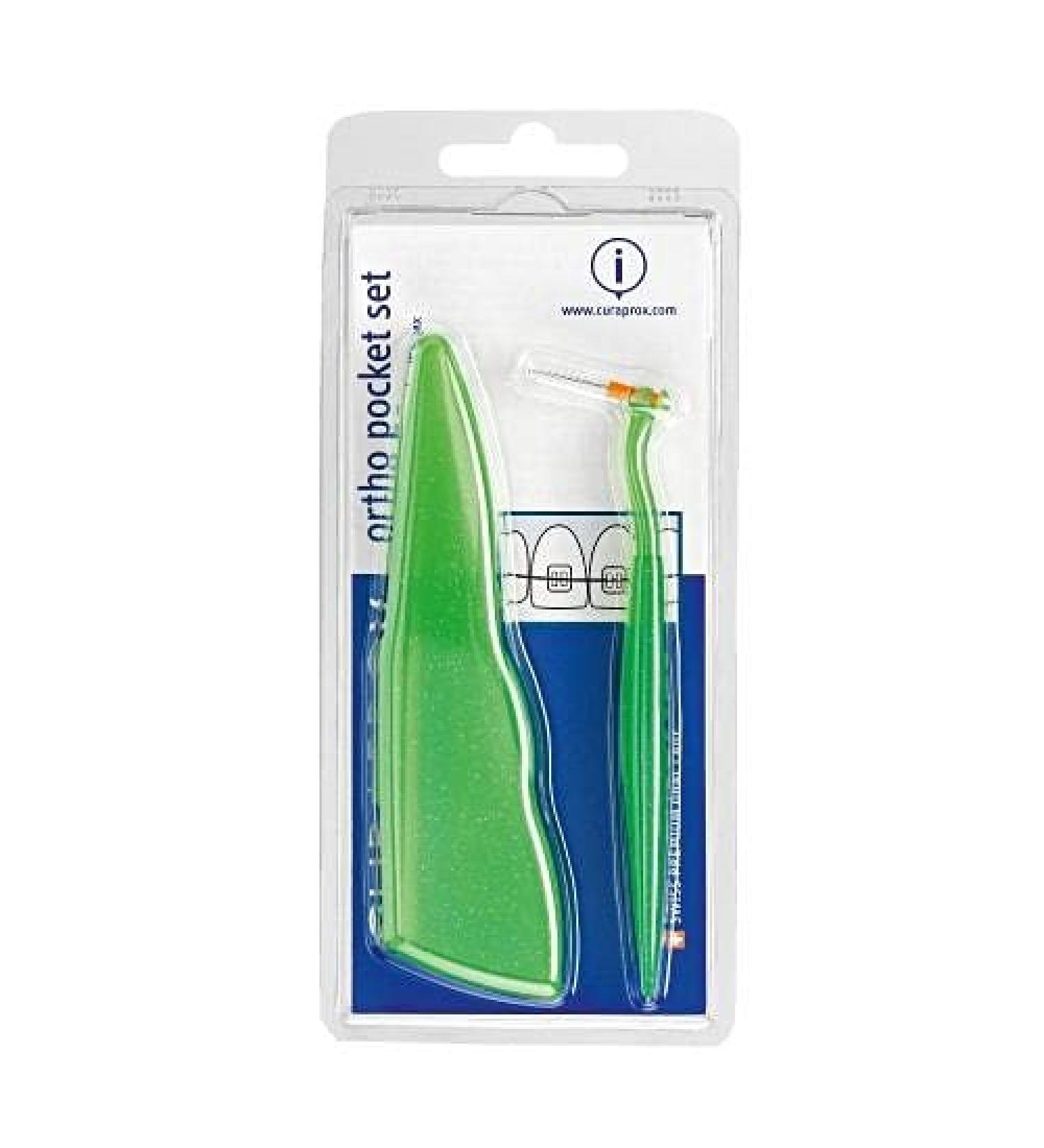 Curaprox Ortho Care Kit the Ortho Care Set with System UHS 451 holder Pocket Set & and Interdental Brushes CPS 07 14 18