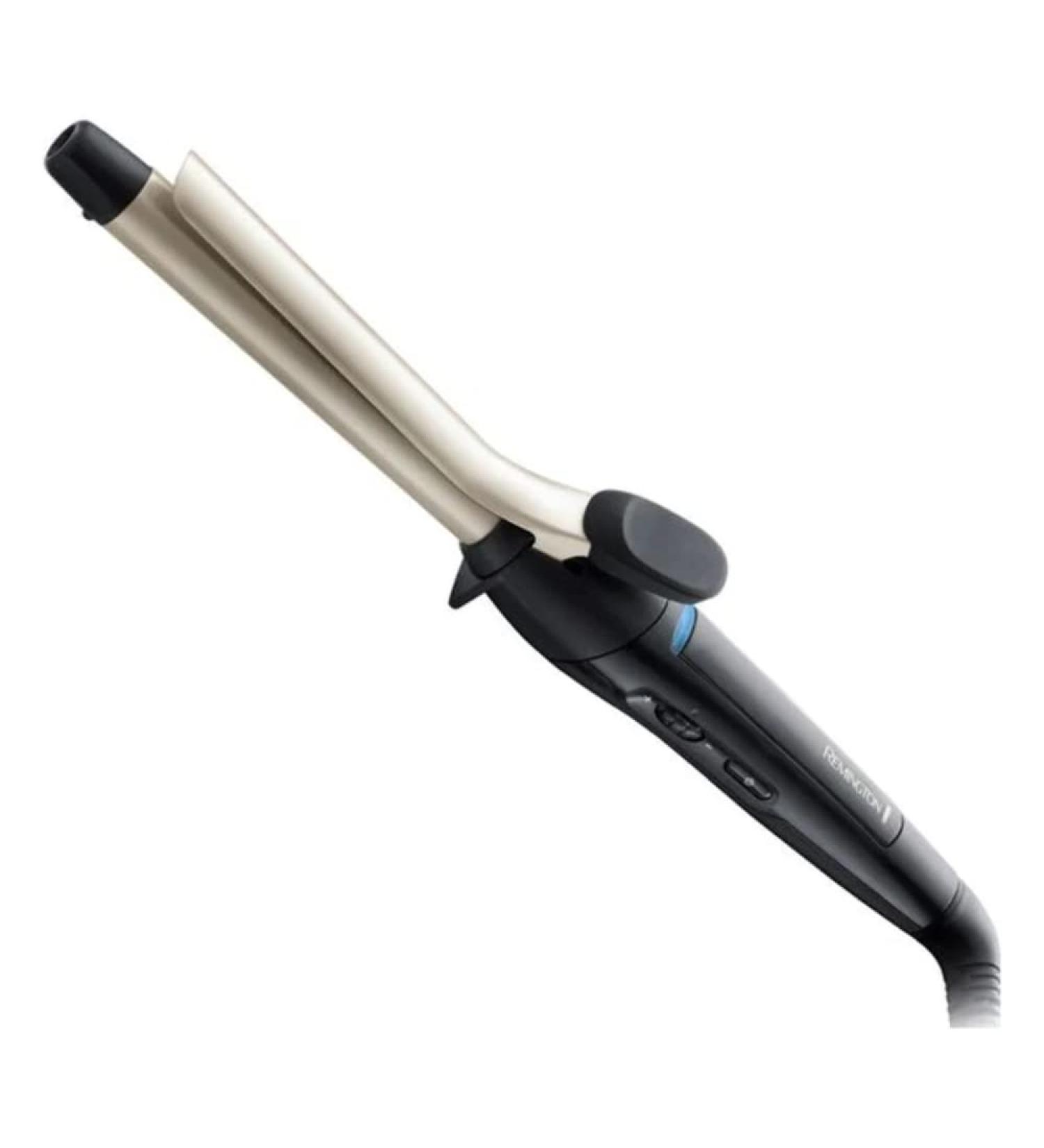 Remington CI5319 Spiral Curling Iron 19mm - Antistatic Ceramic-Turmalin Coating for Defined Ringlets - Black/Cream - Buy Online on GoSupps.com