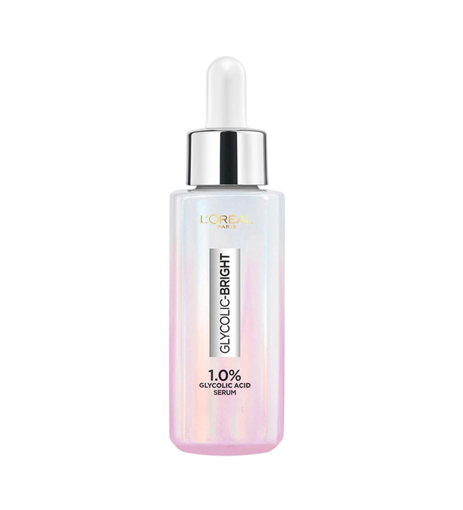 L'Or al Paris Instant Glowing Serum 1% Glycolic Acid 2% Niacinamide Serum Visibly Minimizes Spots Reveals Even Skin Tone Glycolic Bright Skin 30ml(GLBSR030) - Buy Online on GoSupps.com