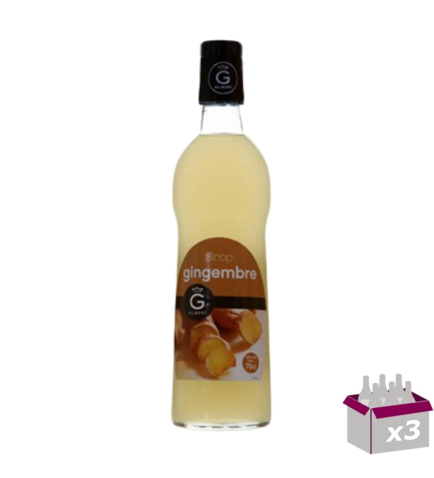 Set of 3 Rioba Syrups - Ginger - 3x70cl