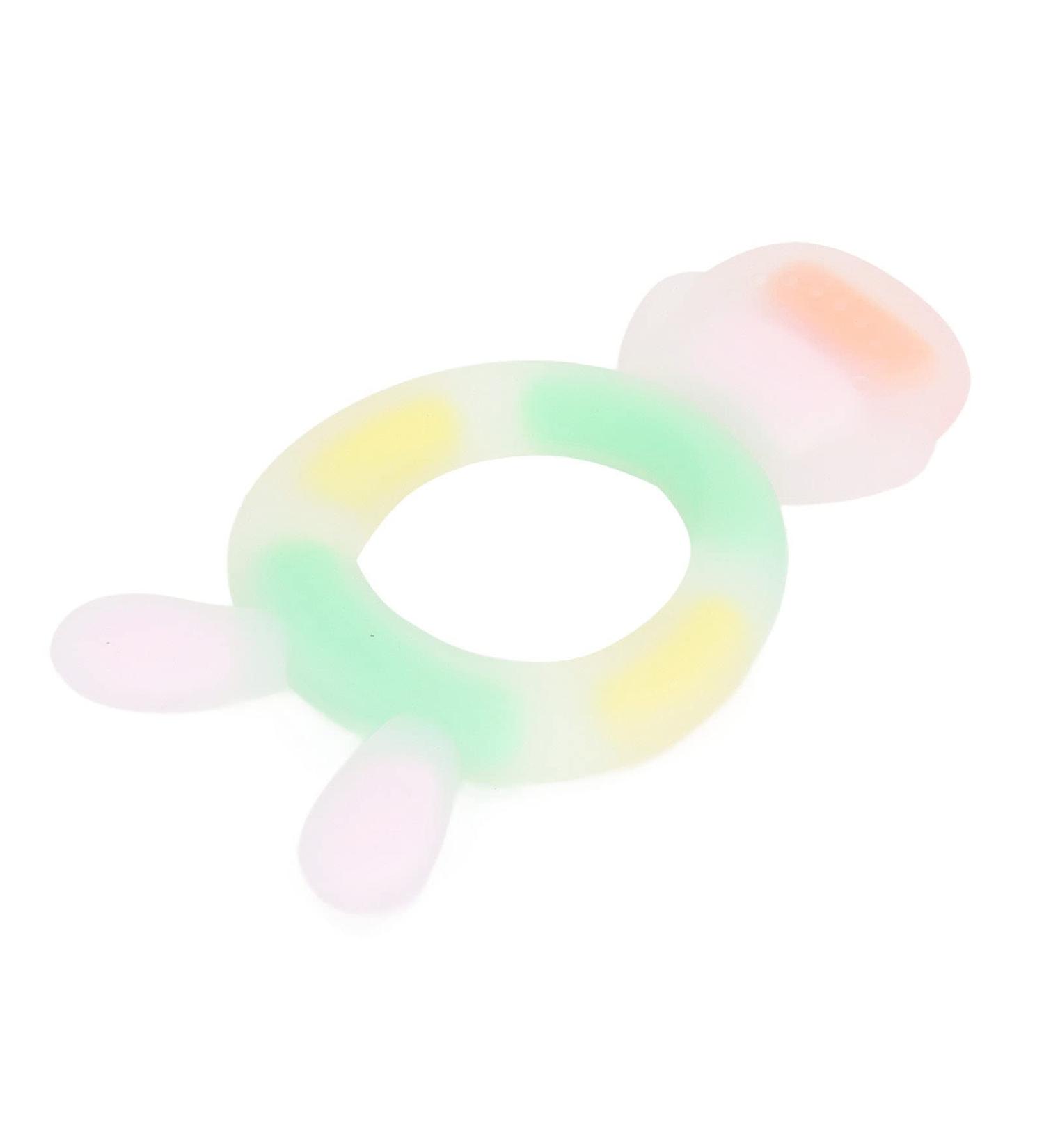 Buy Infant Teething Toy - Dishwasher Safe Flexible Rubber Teether for Newborns - Food Grade - Pink - Buy Online on GoSupps.com