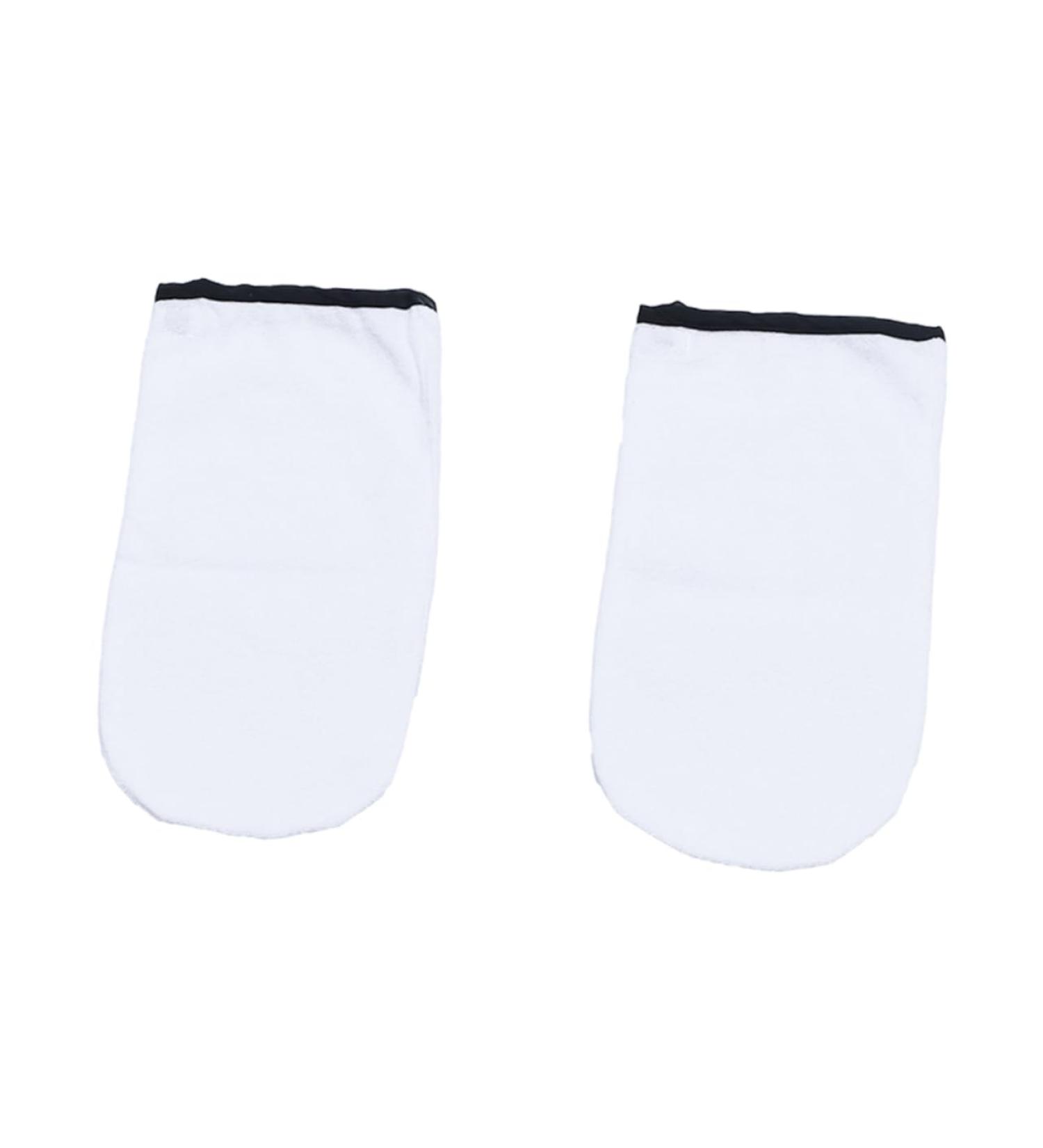Beavorty Moufles de Paraffine Th rapeutiques en Coton ponge 2 Paires Taille Unique Isolants pour Mains et Pieds Spa Massage Soin Hydratant Blanc Bord Noir - Buy Online on GoSupps.com
