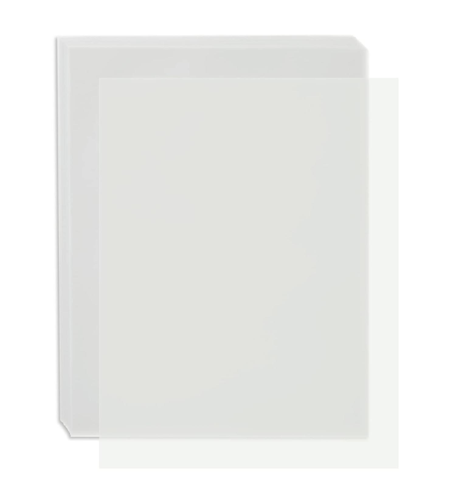 100 Sheets Printable Translucent Vellum Paper  Tracing Paper for Invitation  Sketching  93gsm (8.5 x 11 in) - Buy Online on GoSupps.com