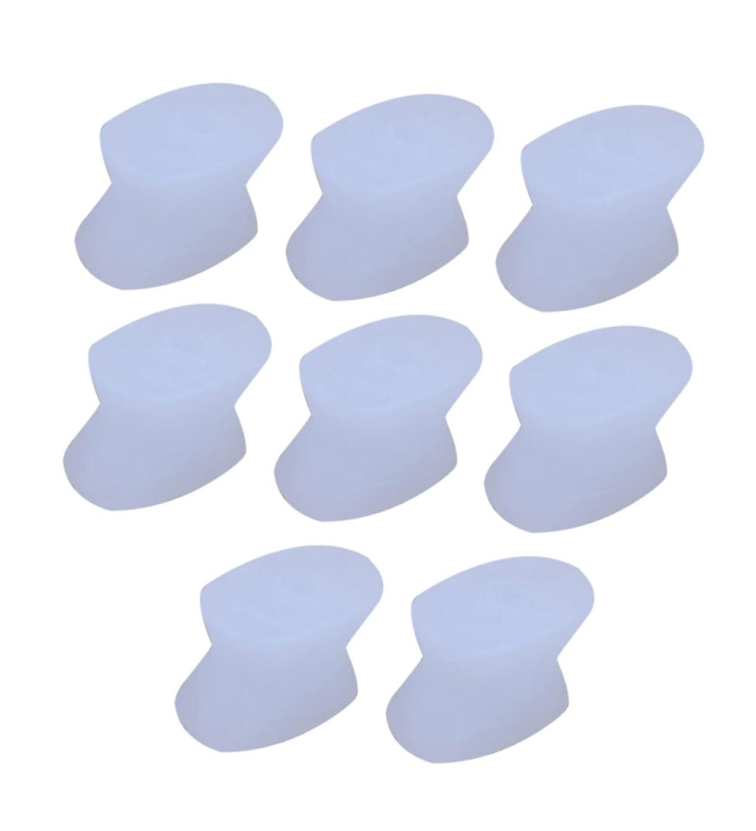 8pcs Orthopedic Bunion Kit - Toe Separator, Thumb Protector, Nail Protector, Night Splint, Hallux Straightener, Bunion Pads for Big Toe - White - Buy Online on GoSupps.com