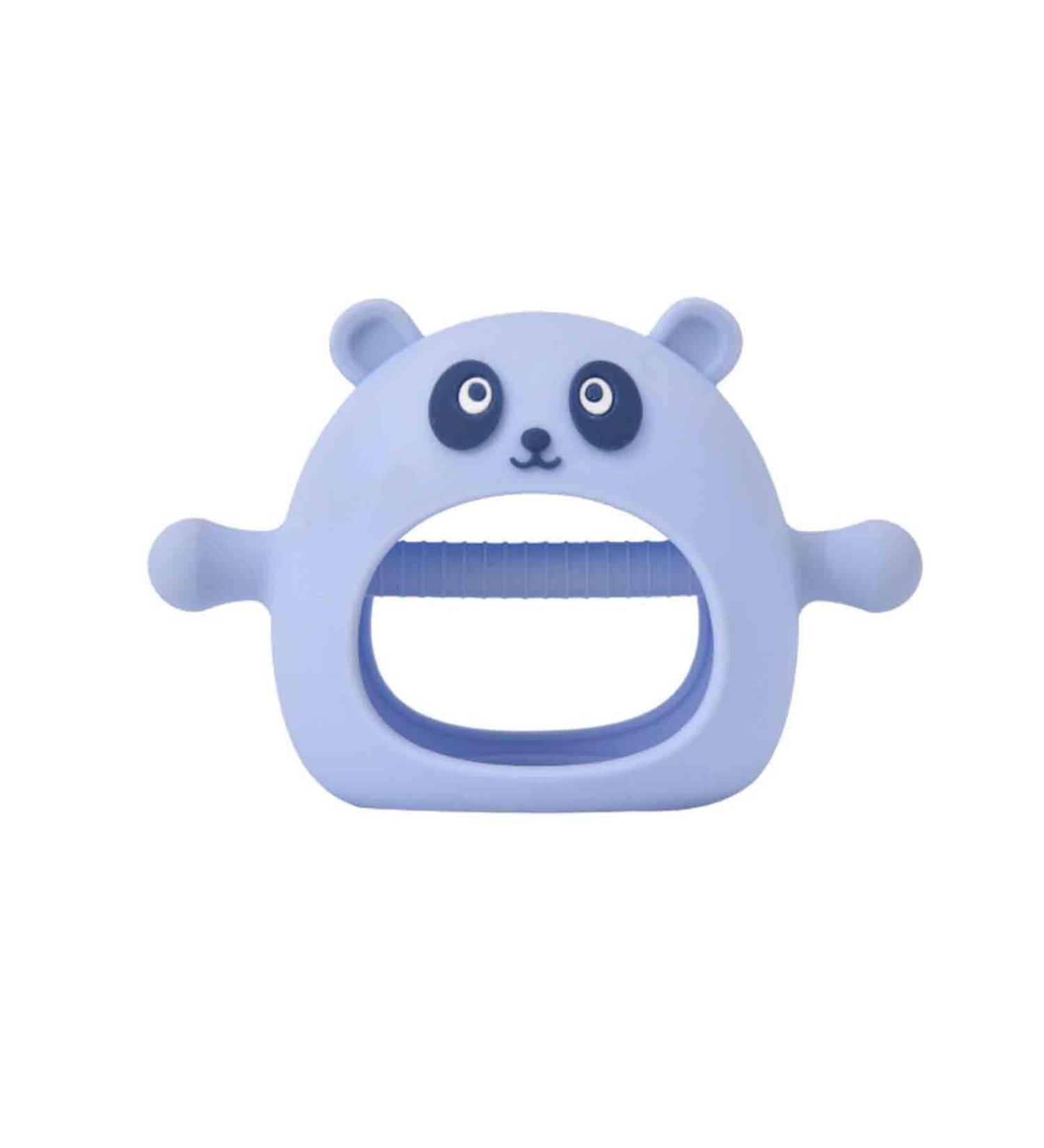 Jyfanse Bite Ring & Calming Pacifier - Silicone Bear Biting Glove for Soothing Teething Toddlers with Crinkle Sound - Buy Online on GoSupps.com