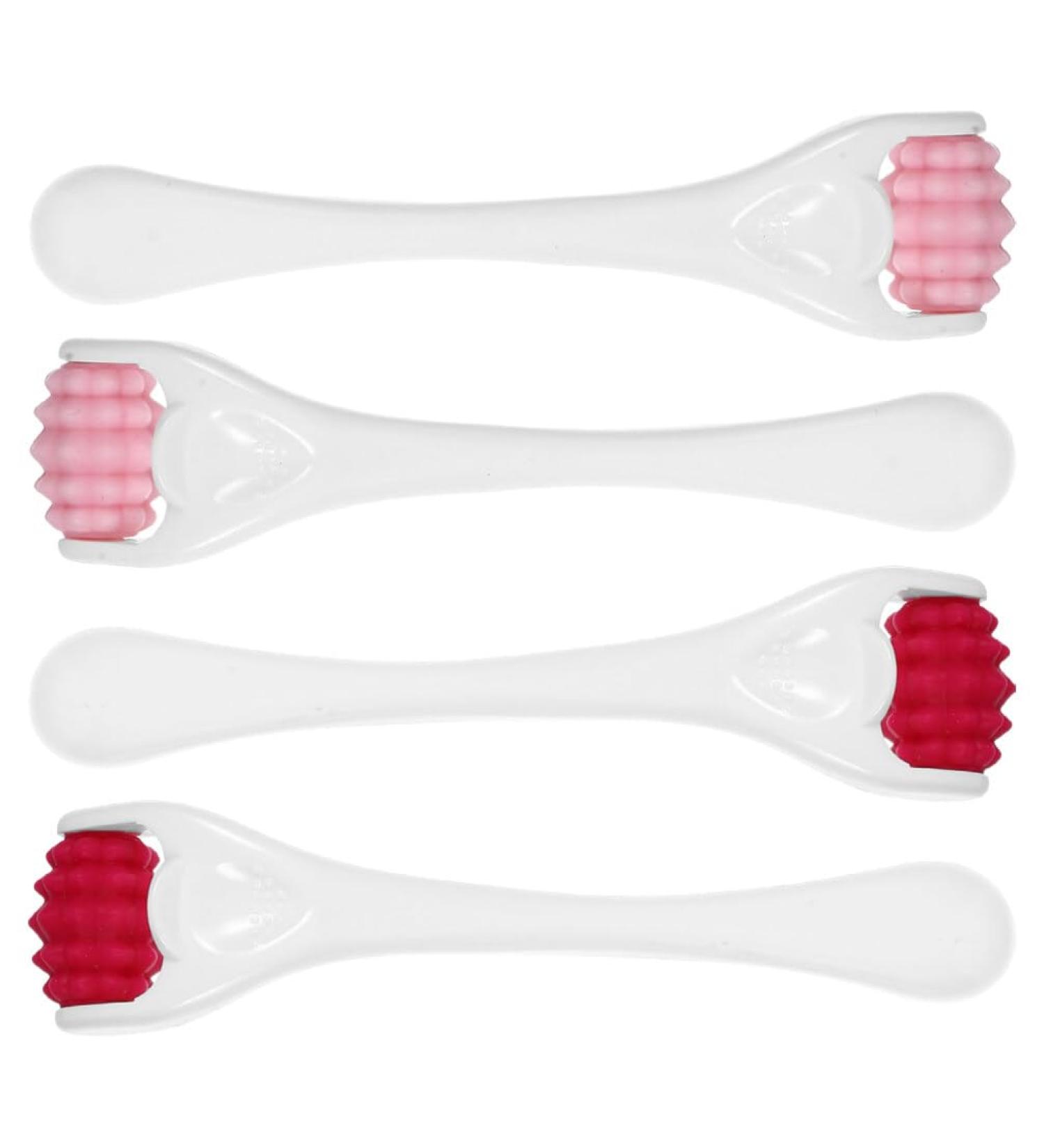 Minkissy Mini Facial Scooter - Silicone Eye Roller & Facial Massager for Skin Care | Relieve Eye Swelling Fine Lines & More (4 Pieces) - Buy Online on GoSupps.com