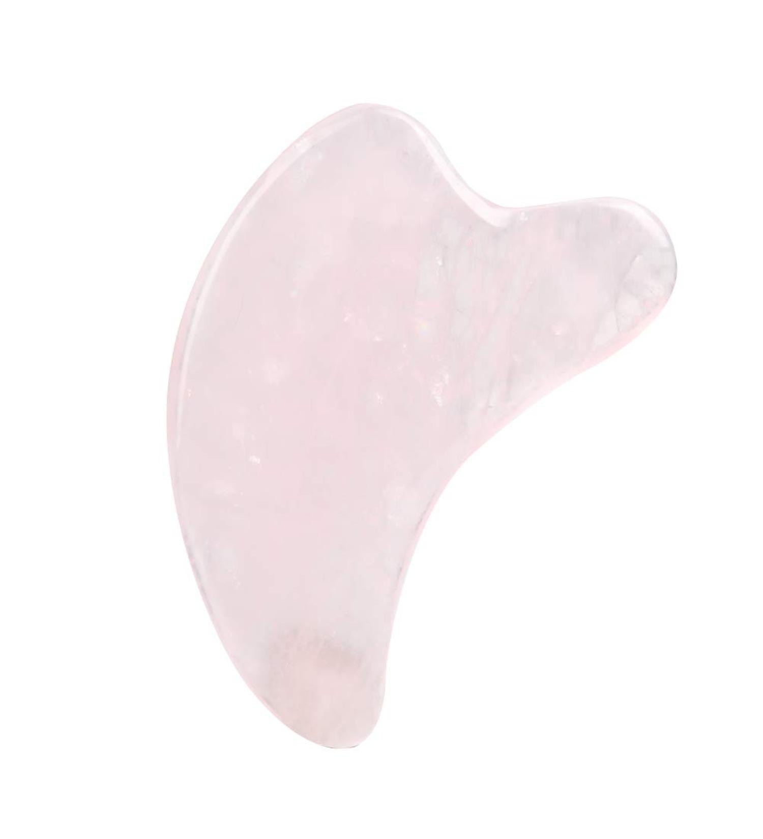 Emoshayoga Schabebrett - 2 Inch Natural Rose Quartz Shabbett Massage Stone for Health Pink Crystal & Dolphin Design - International Shipping Available - Buy Online on GoSupps.com