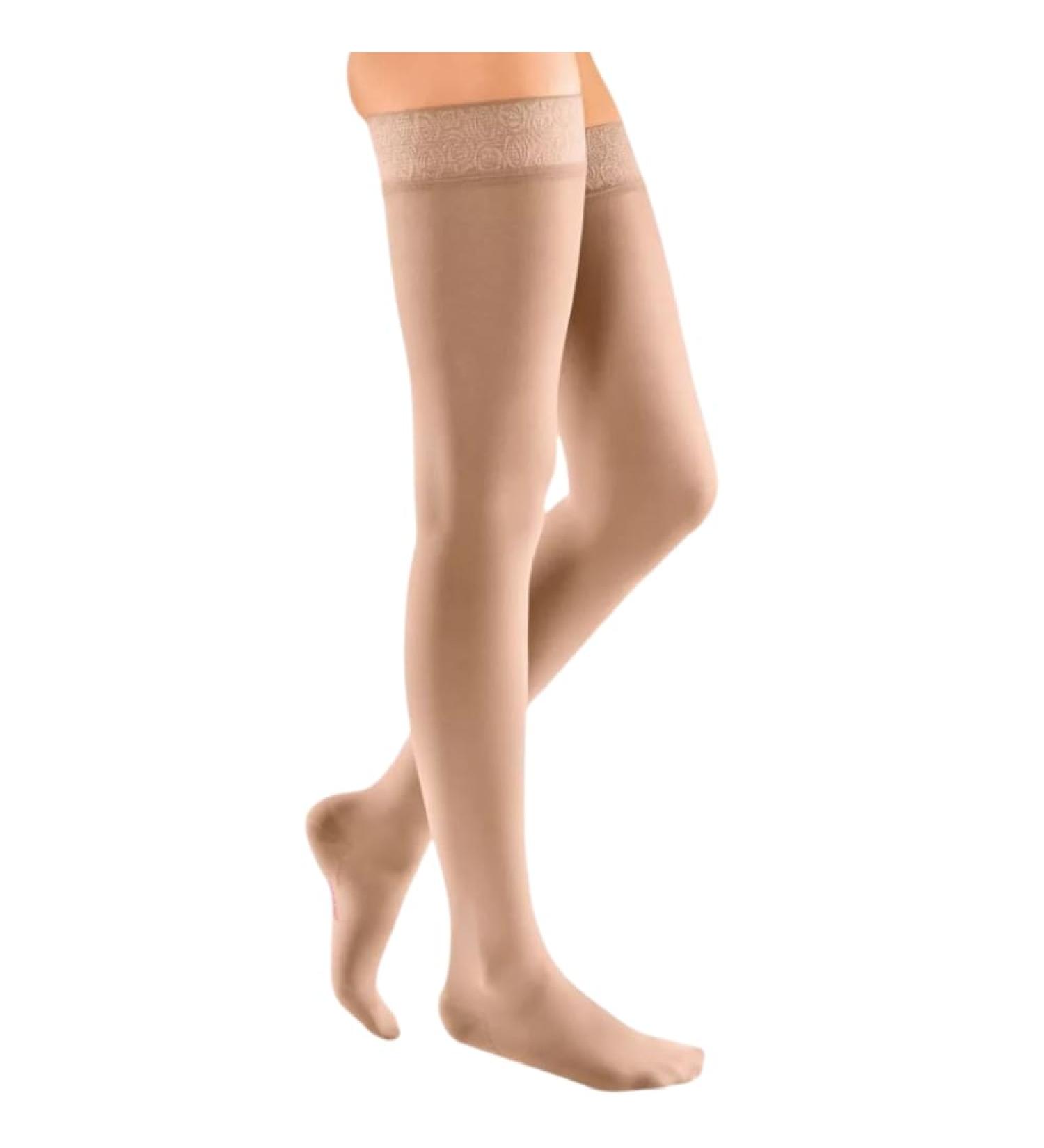 Medi Medive Elegance 0258101 Women's Compression Stockings CCL2 Open Toe | Far Nubic Ligament | Caramel | Gr.I Short - International Shipping Available - Buy Online on GoSupps.com