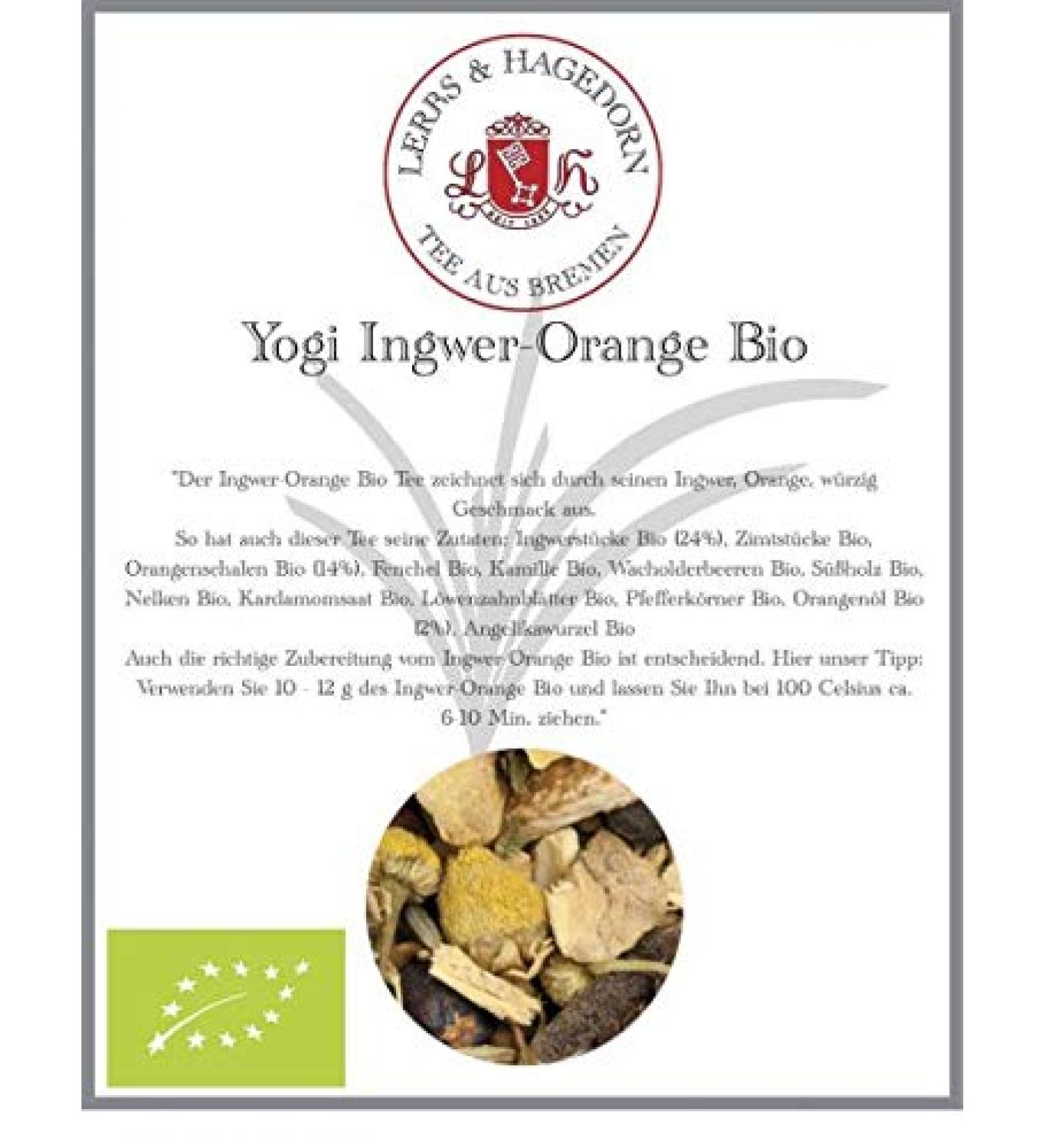  Lerbs & Hagedorn Lerbs & Hagedorn Chaitee Organic Ginger Orange | ginger orange spicy 1 kg approx. (81 litres) organic ginger pieces organic cinnamon pieces organic orange peel - Buy Online on GoSupps.com