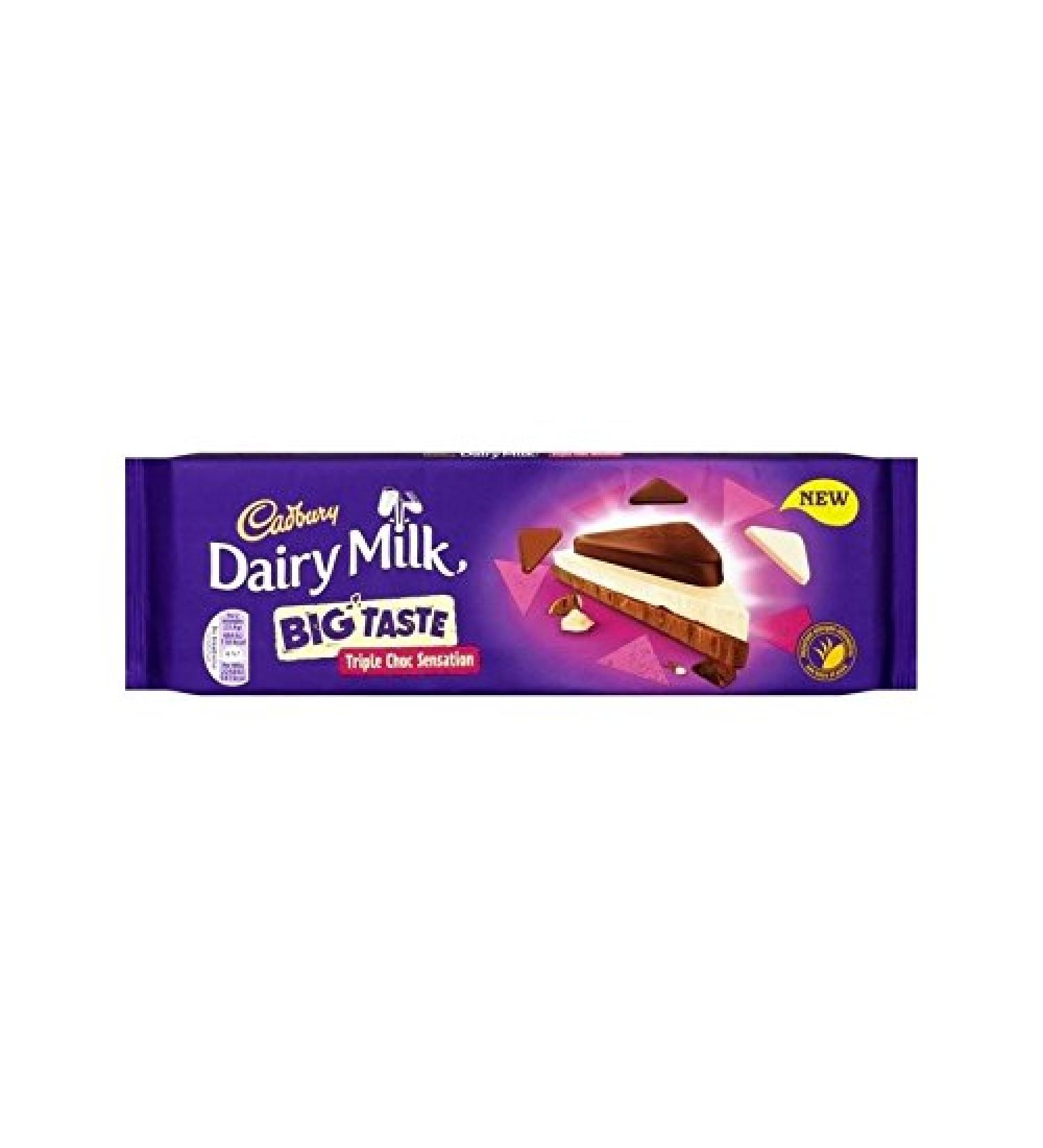 Cadbury Cadbury Cow's Milk Large Flavor Triple Chocolate 300G - Pack of 2