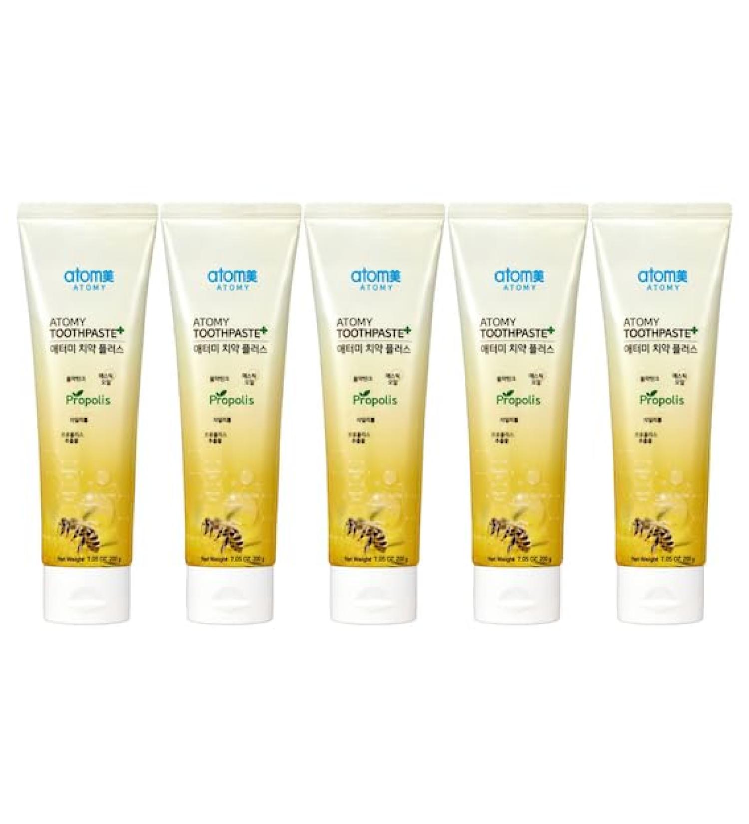 Low Fluoride Toothpaste with Propolis Extract 200g 5 Pack