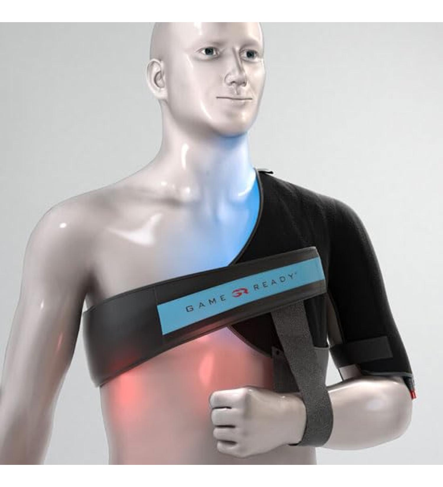 Game Ready Left Shoulder Wrap (Medium) - Active Cold Compression Therapy Device for Chest Sizes 33-45 - Buy Online on GoSupps.com