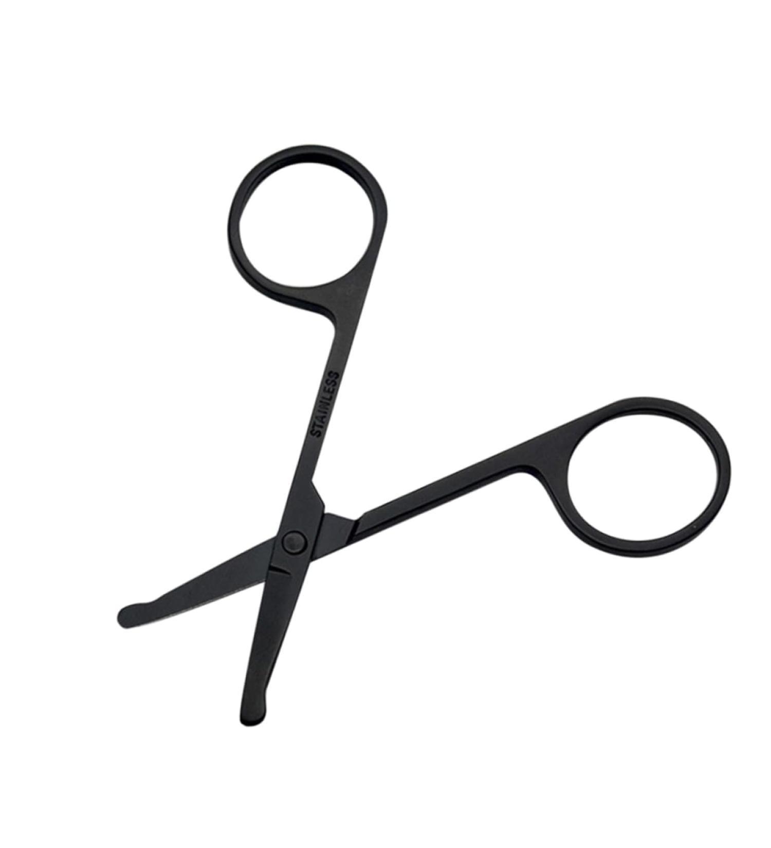 Balacoo Stainless Steel Nose Hair Clippers & Eyebrow Trimmer for Men - 1pc Vibrissa Scissors - Buy Online on GoSupps.com