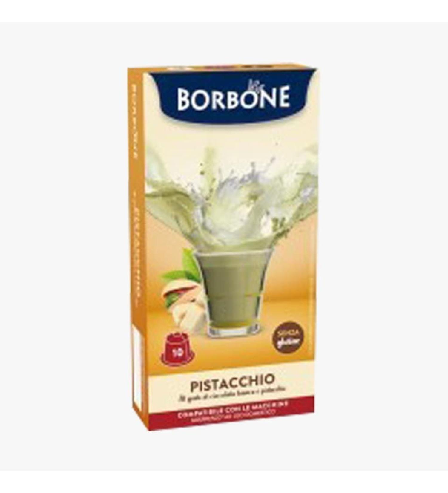 CAFF BORBONE 60 Caffe Borbone Capsules compatible with Nespresso White Chocolate and Pistachio Drink - L'Emperorio del Caff