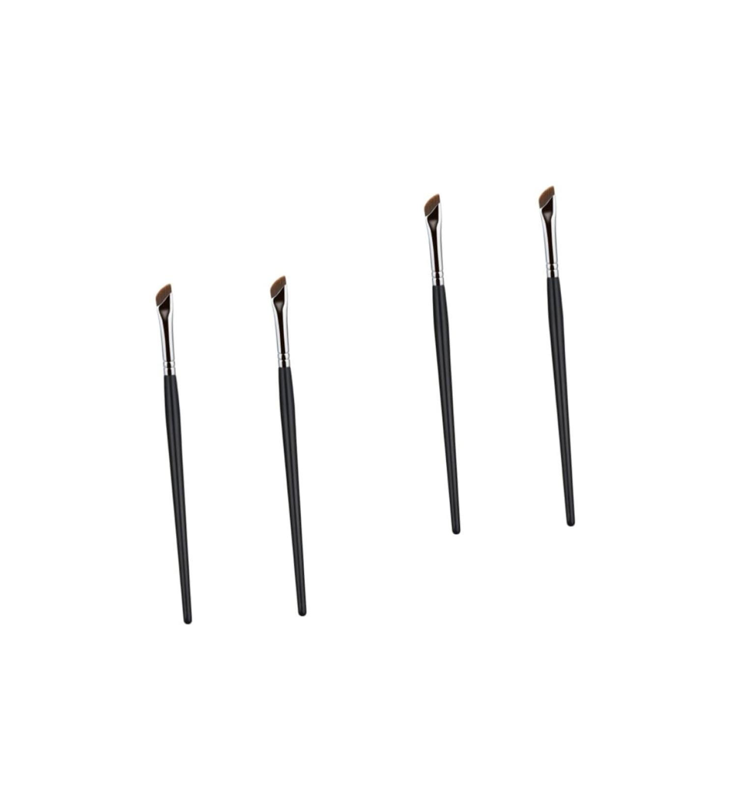 Healeved 4 Pcs Eyebrow Brush Eye Cosmetics Brush Portable Eyeliner Brush Flat Tapered Brush Artificial Fiber - Buy Online on GoSupps.com