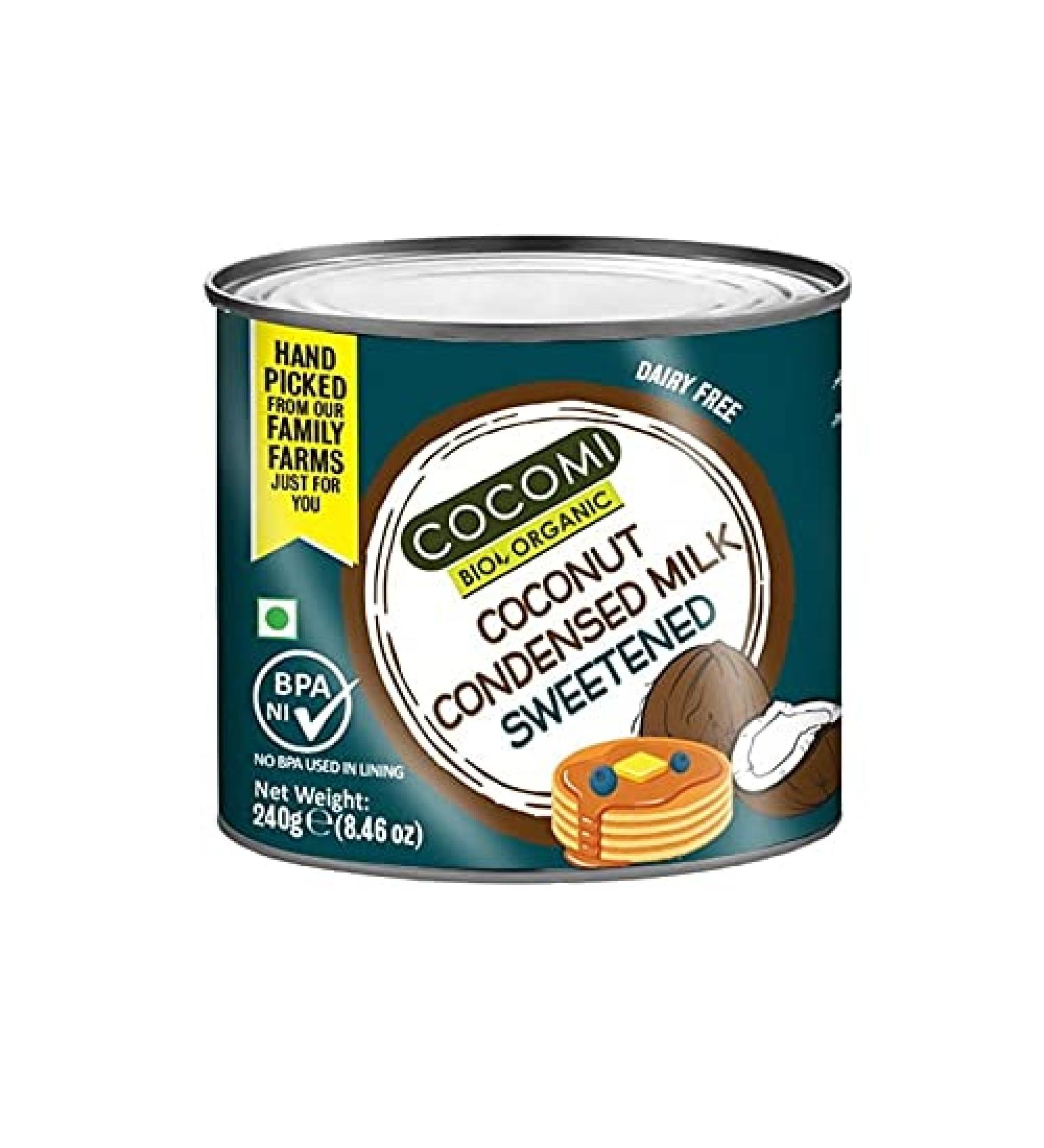 Organic canned condensed coconut drink 240 g - COCOMI