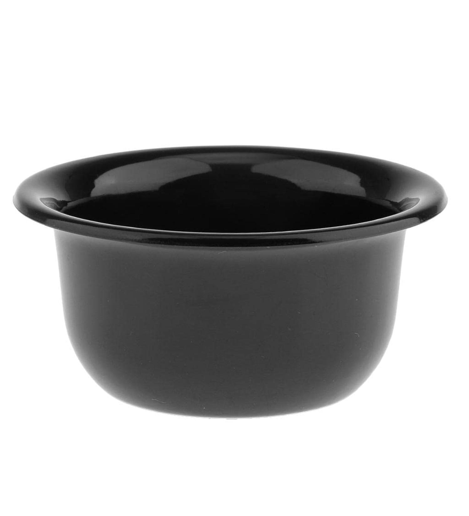 Premium Black Shaving Soap Bowl - Plastic Cup for Effortless Shaving | International Shipping Available - Buy Online on GoSupps.com